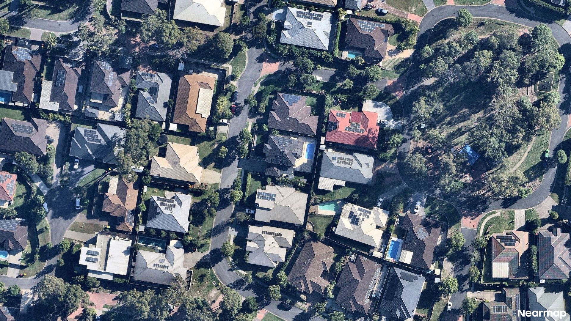 Vertical aerial view