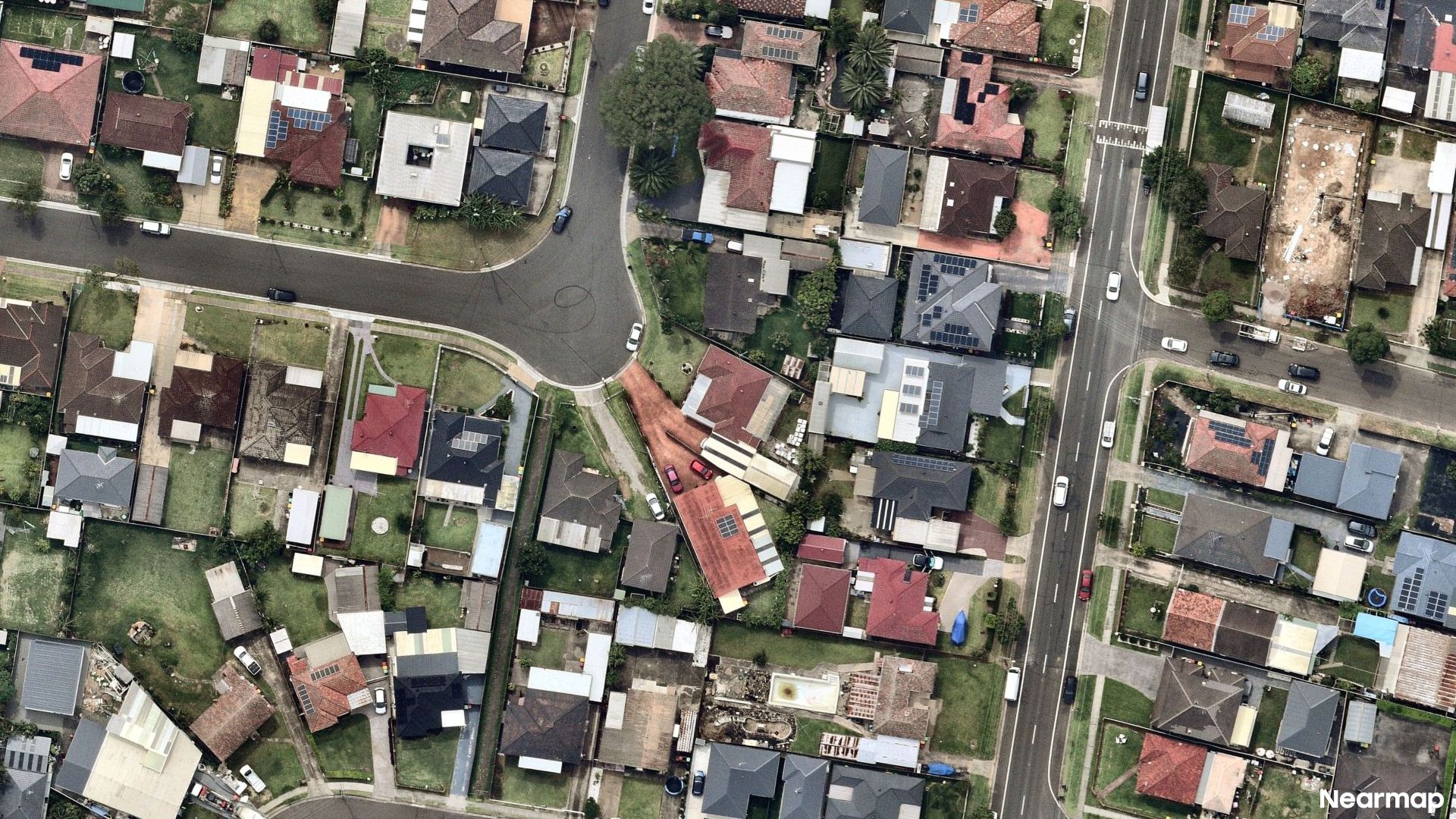 Vertical aerial view