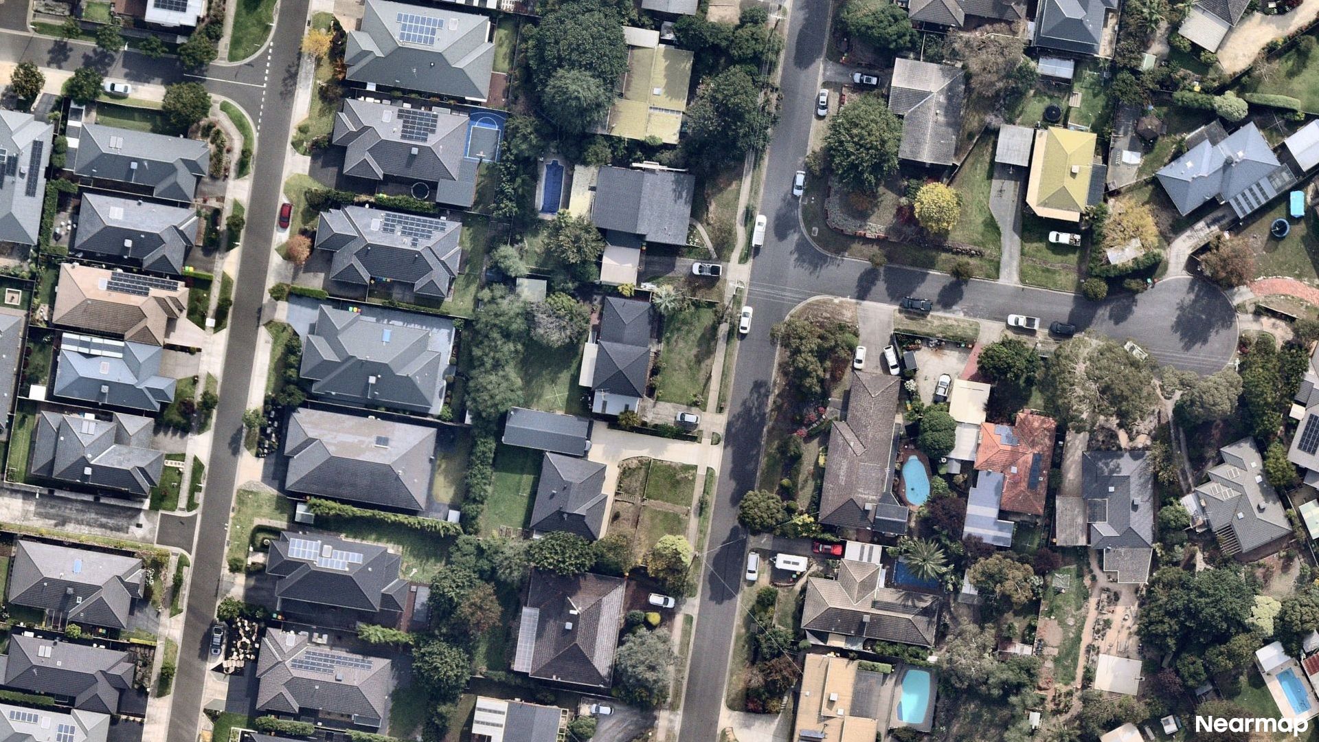 Vertical aerial view