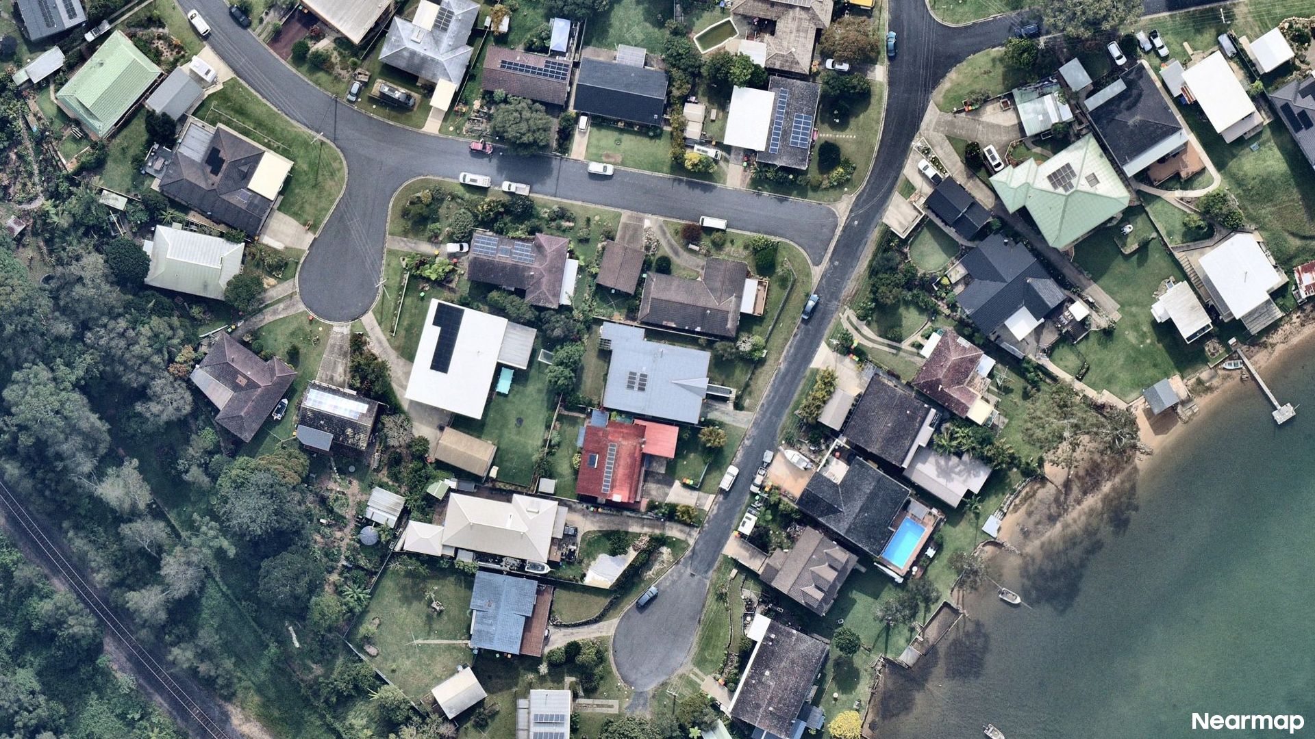Vertical aerial view