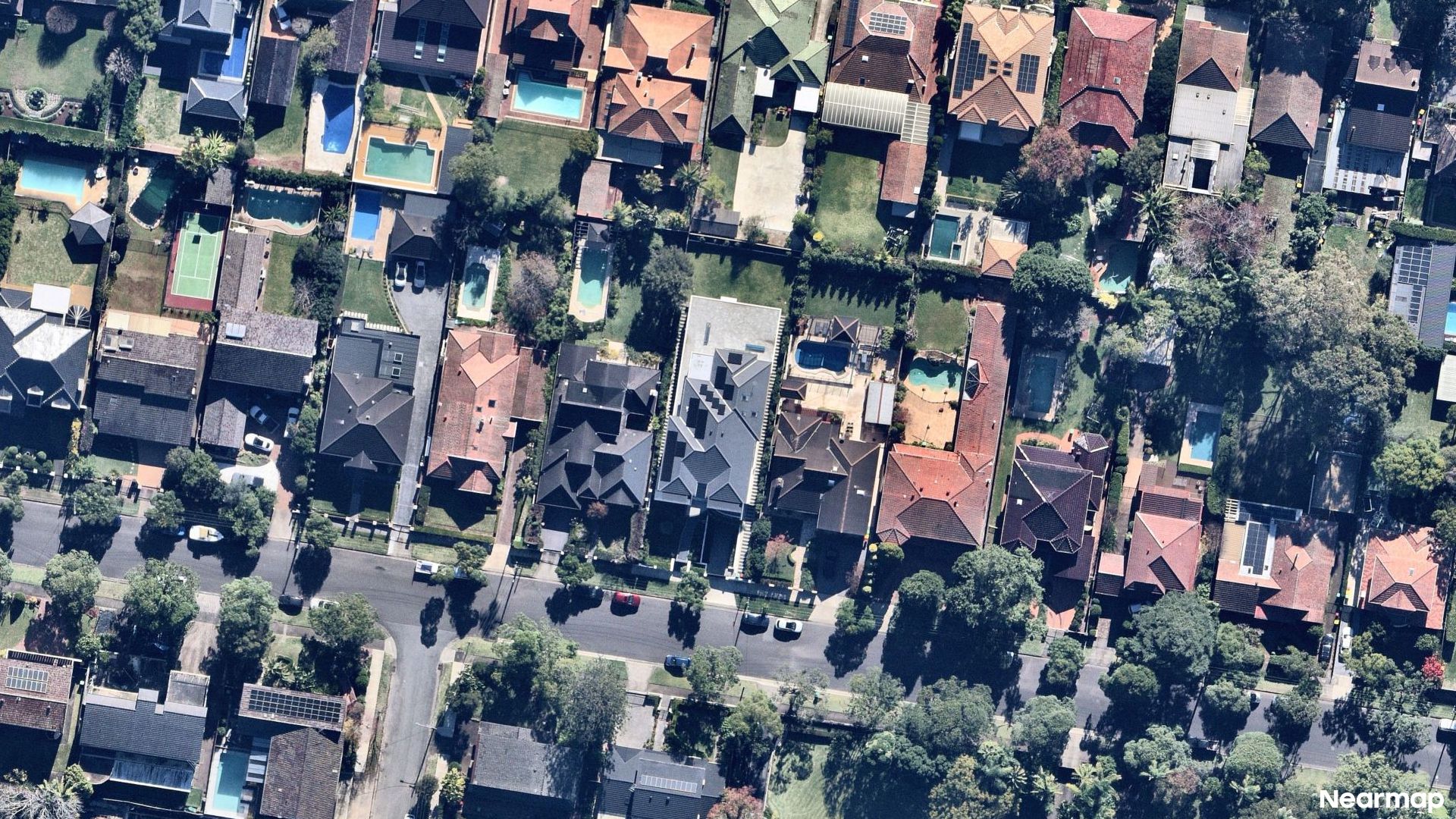 Vertical aerial view