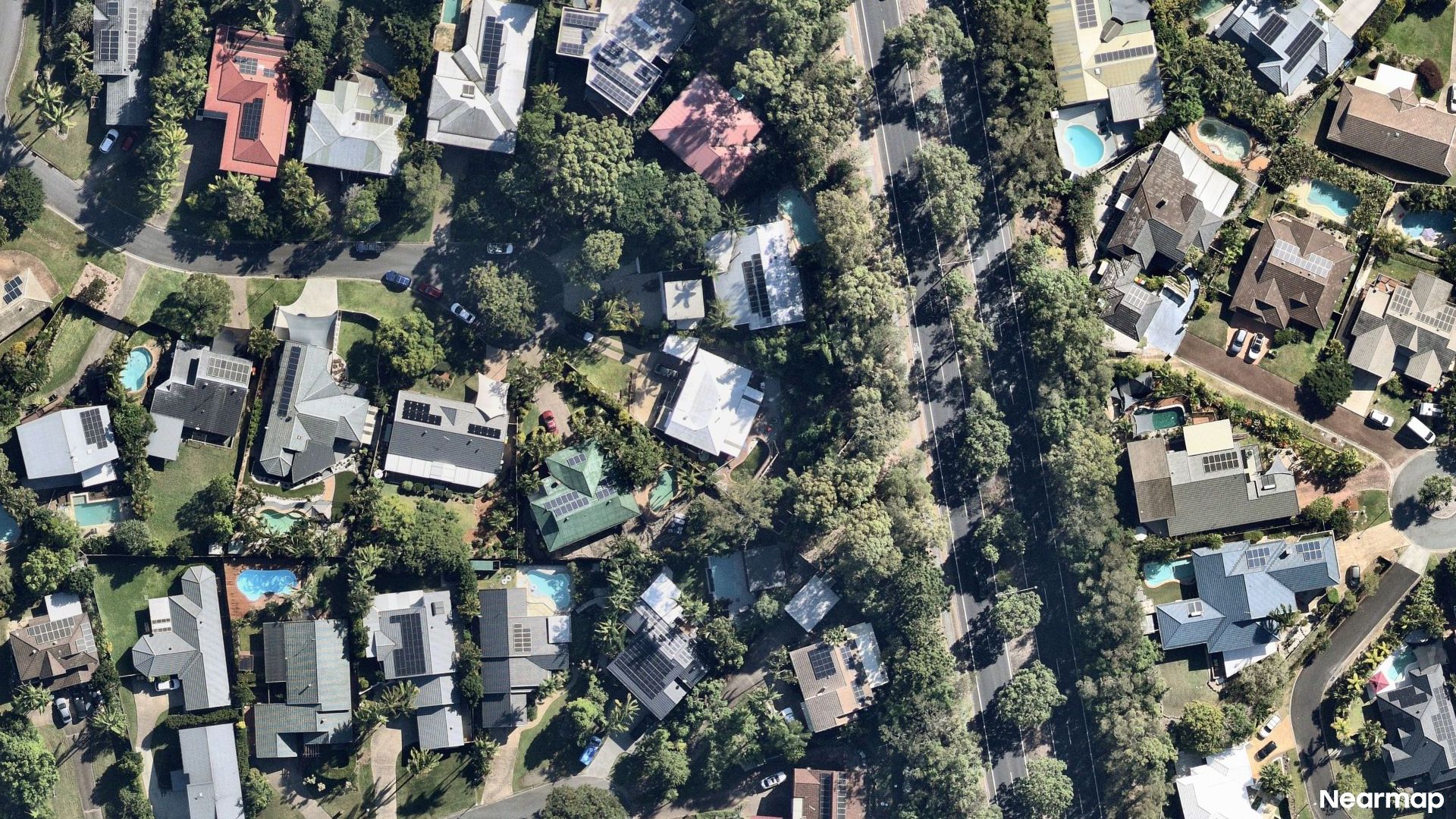 Vertical aerial view