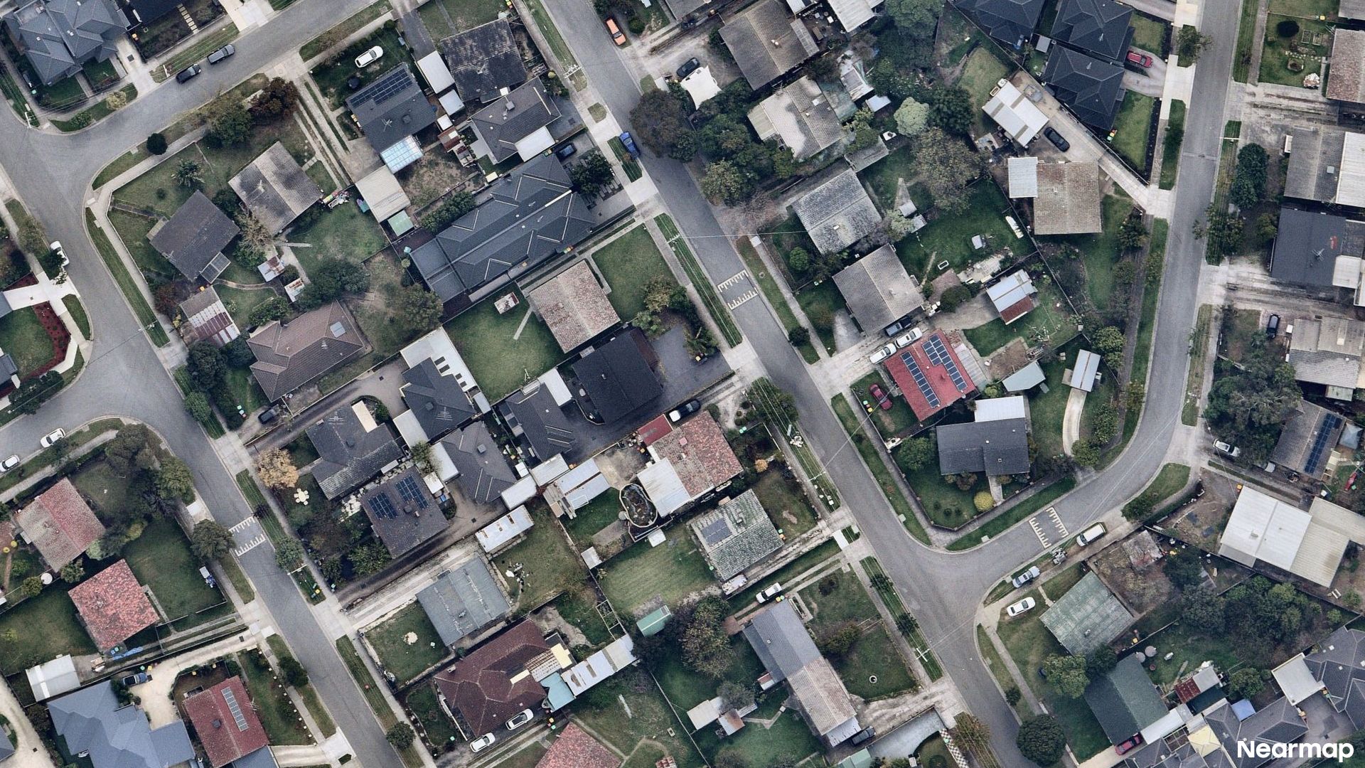 Vertical aerial view