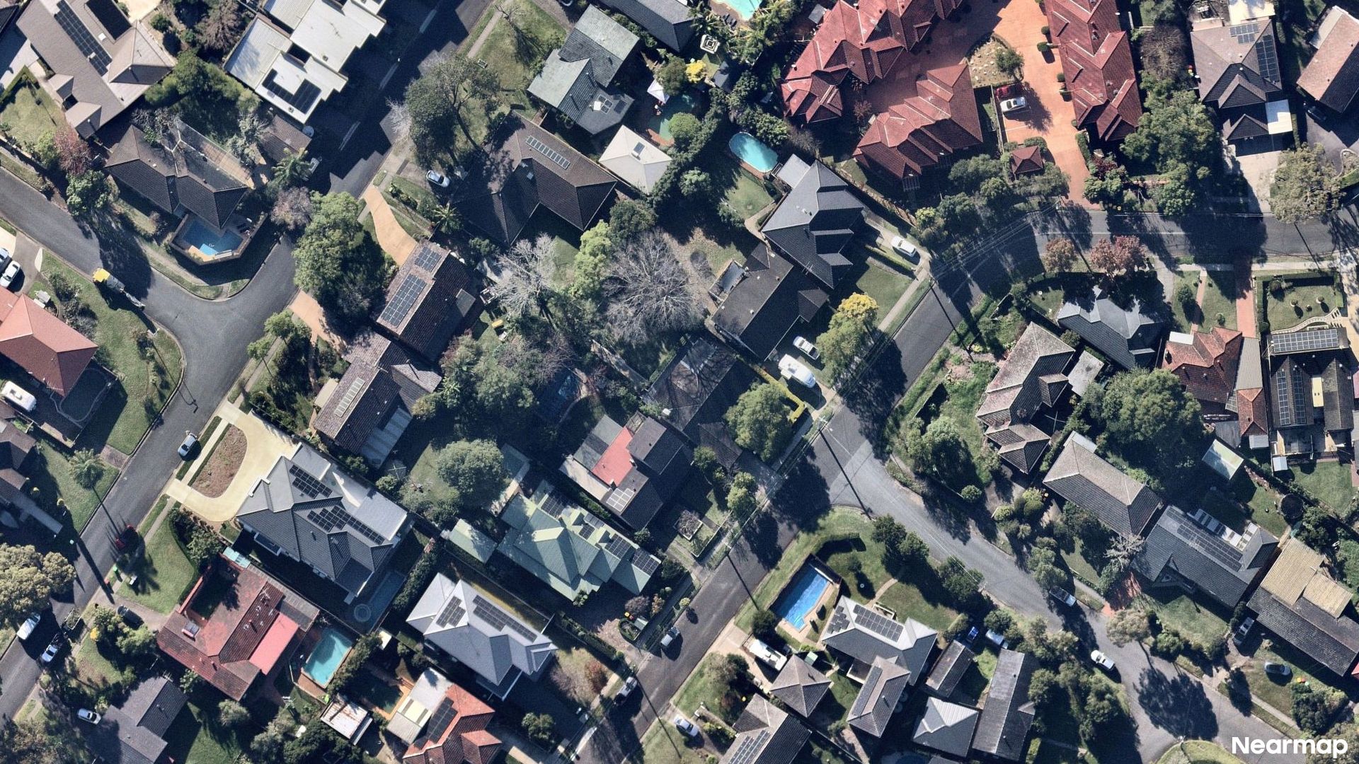 Vertical aerial view