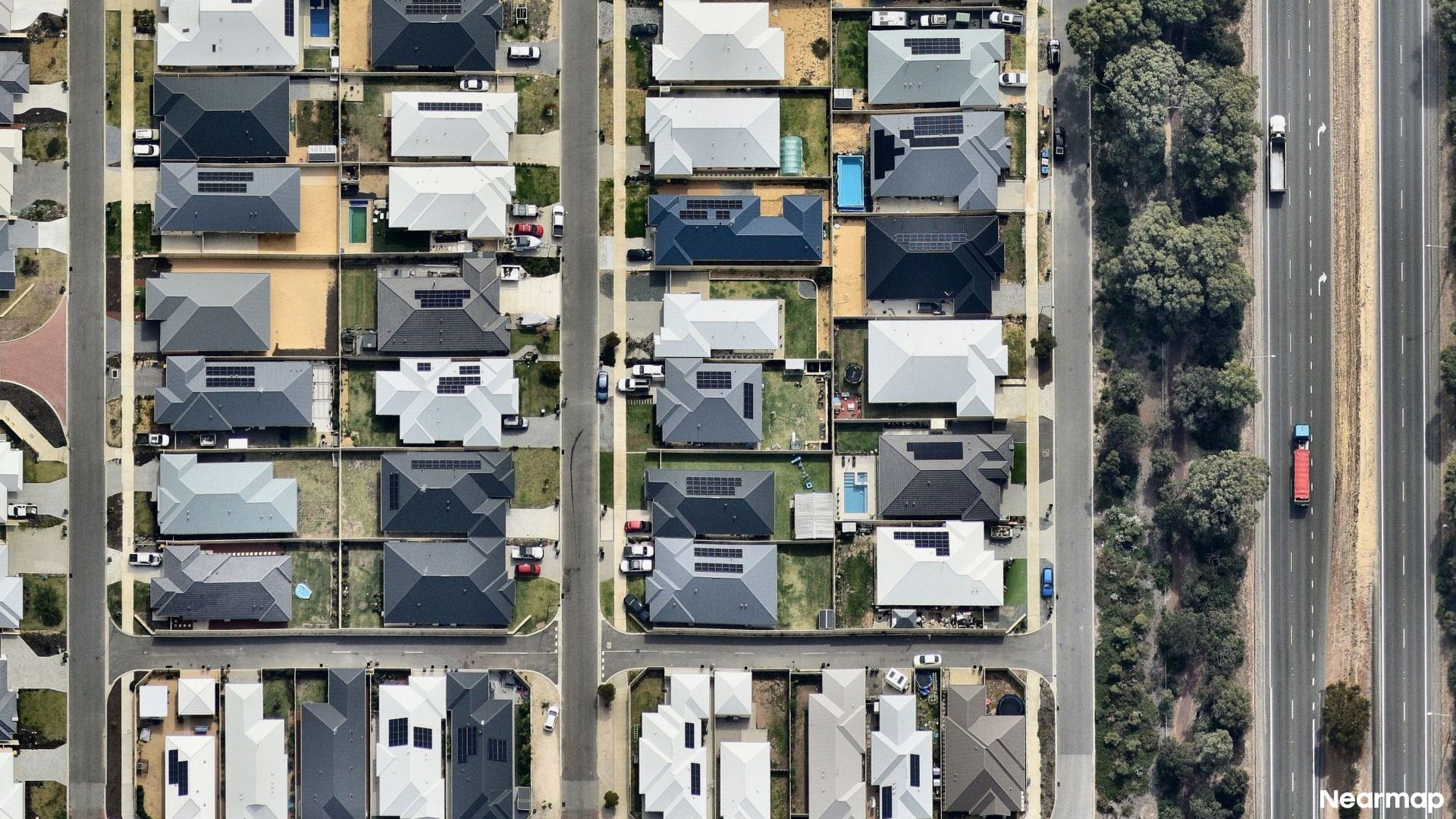 Vertical aerial view