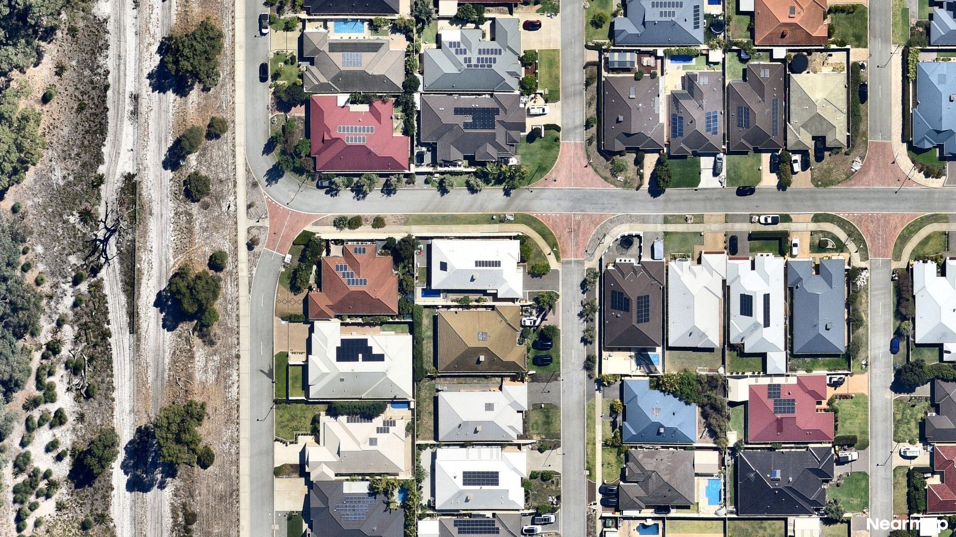 Vertical aerial view