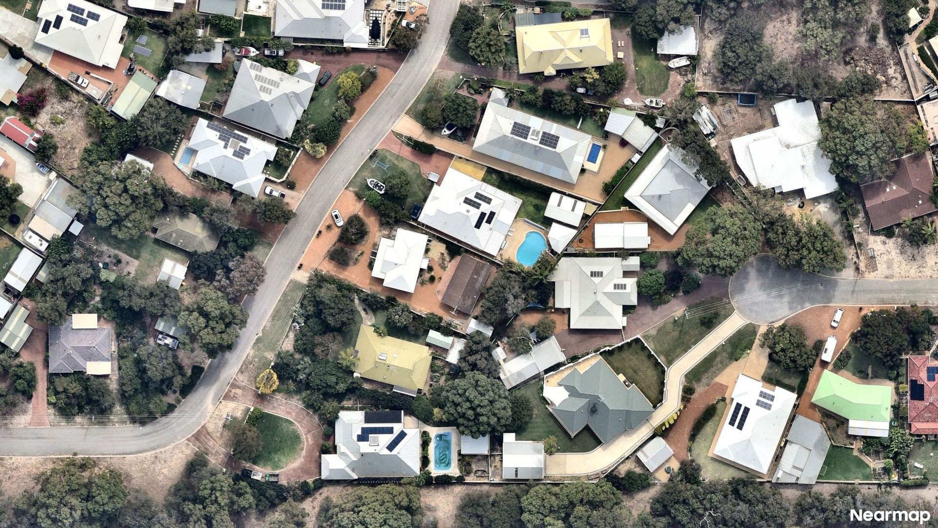 Vertical aerial view