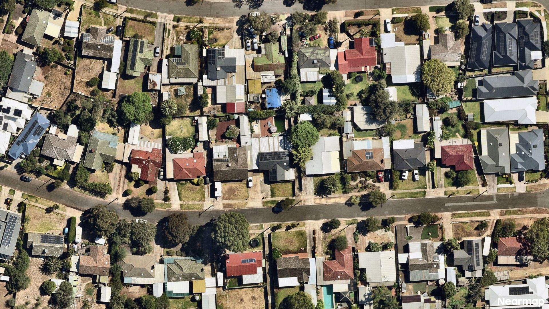 Vertical aerial view