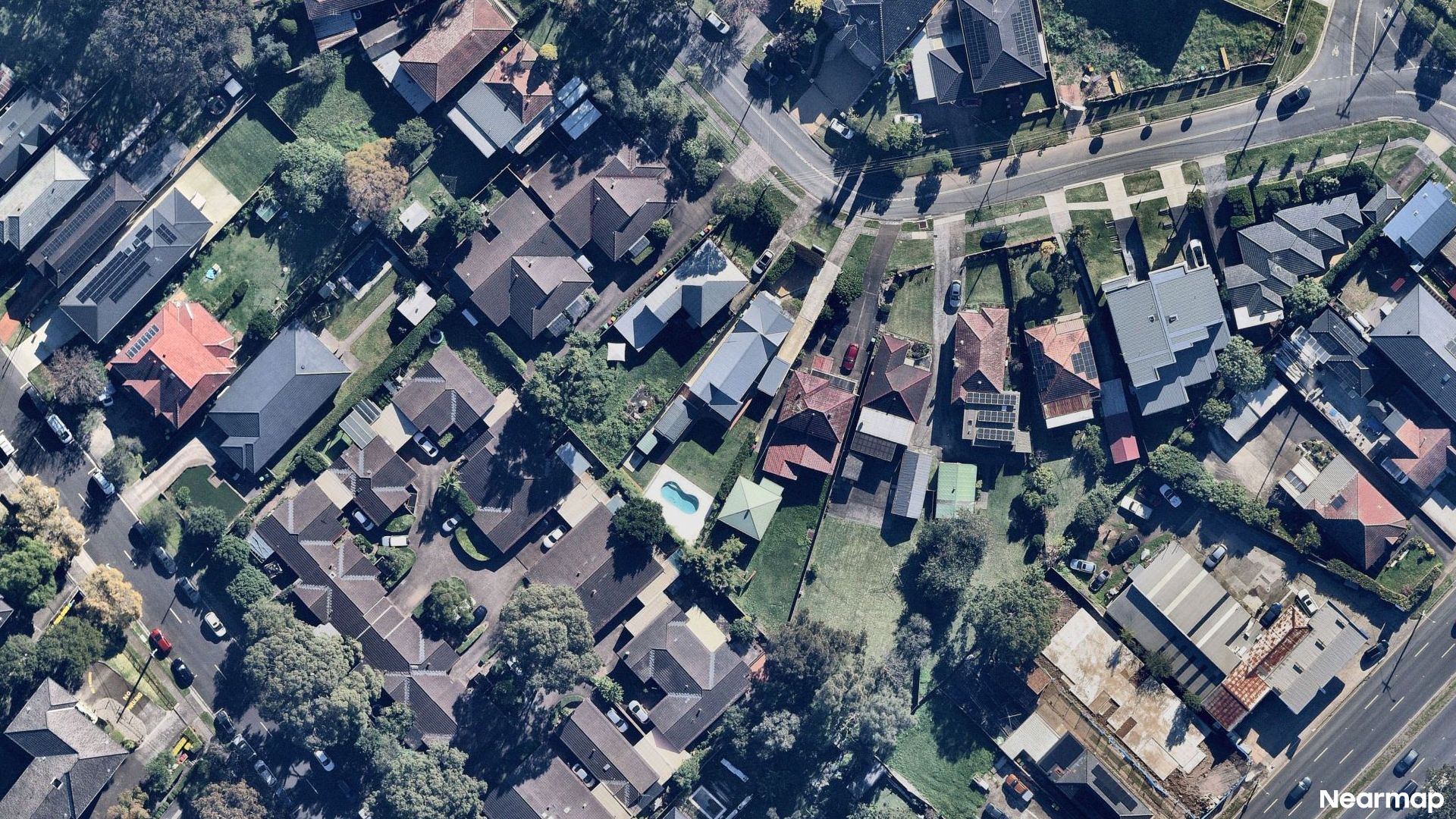Vertical aerial view