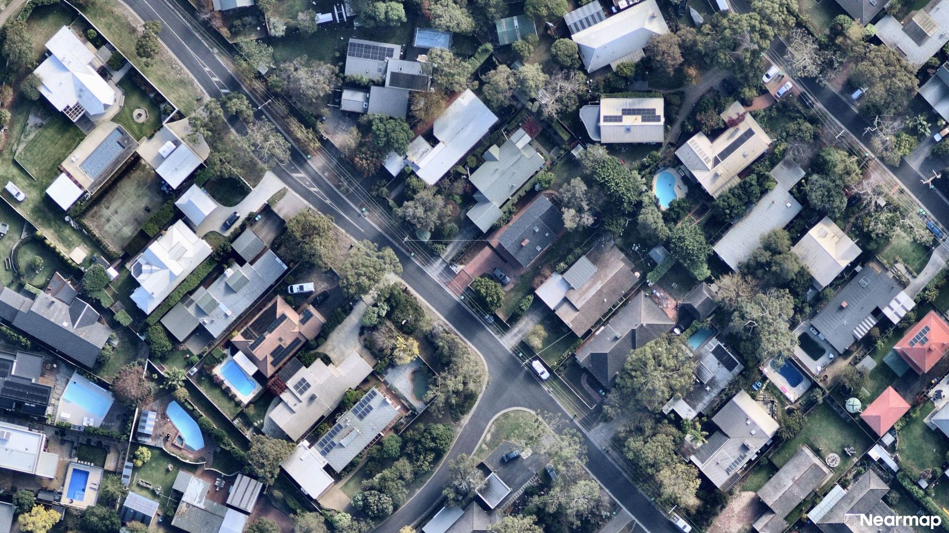 Vertical aerial view