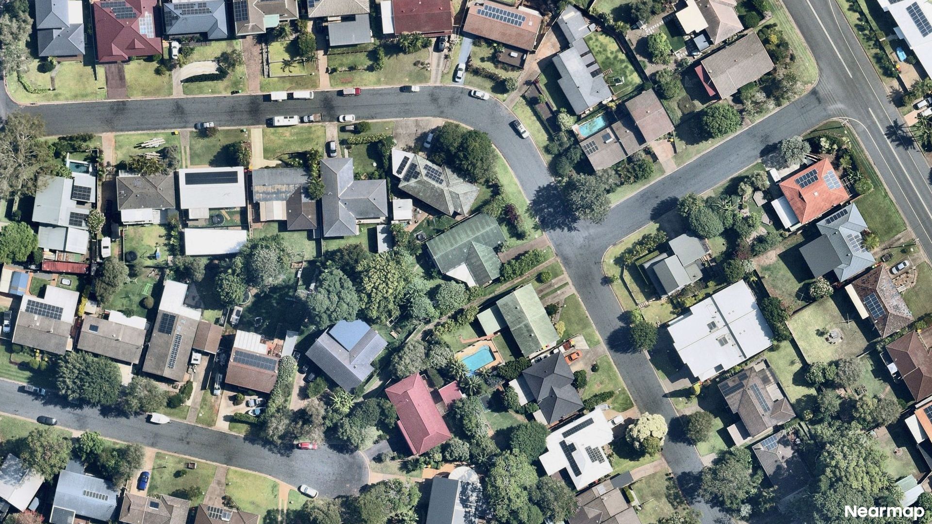 Vertical aerial view