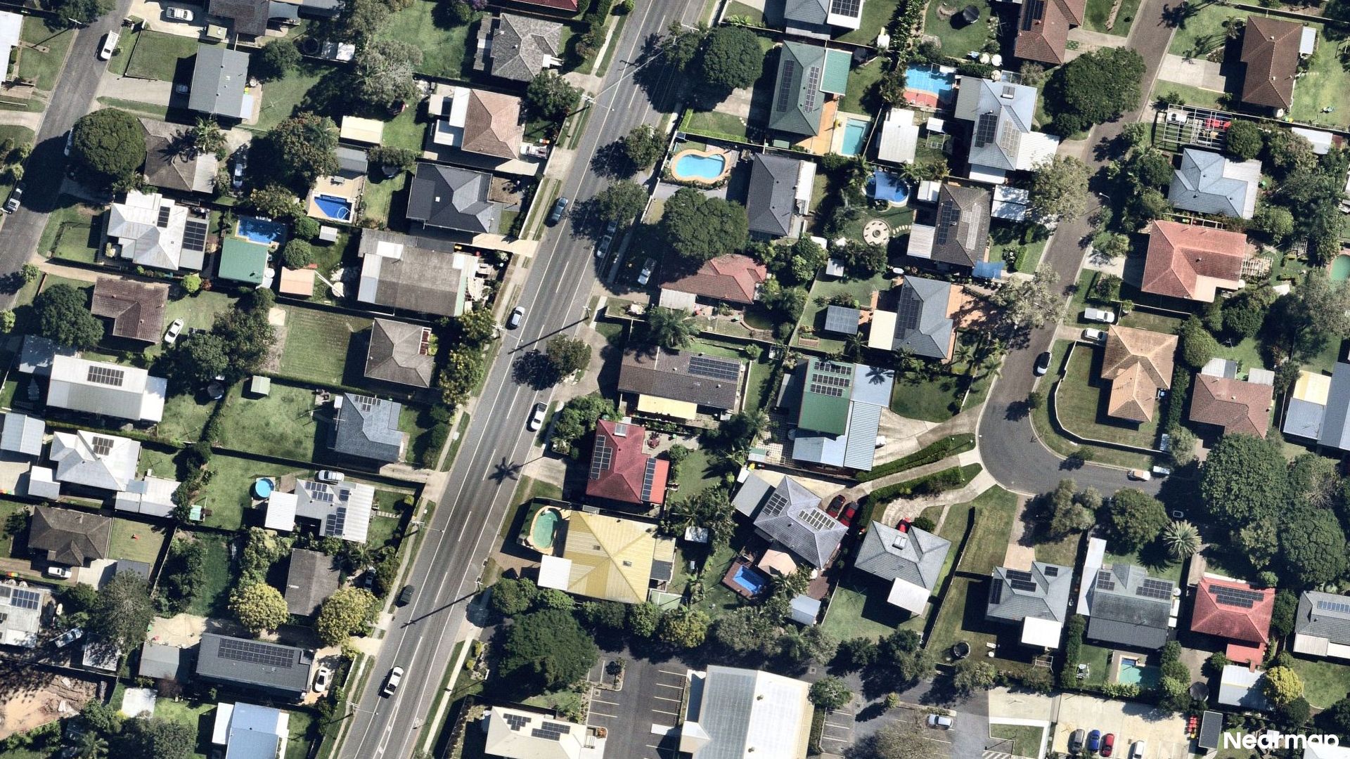 Vertical aerial view