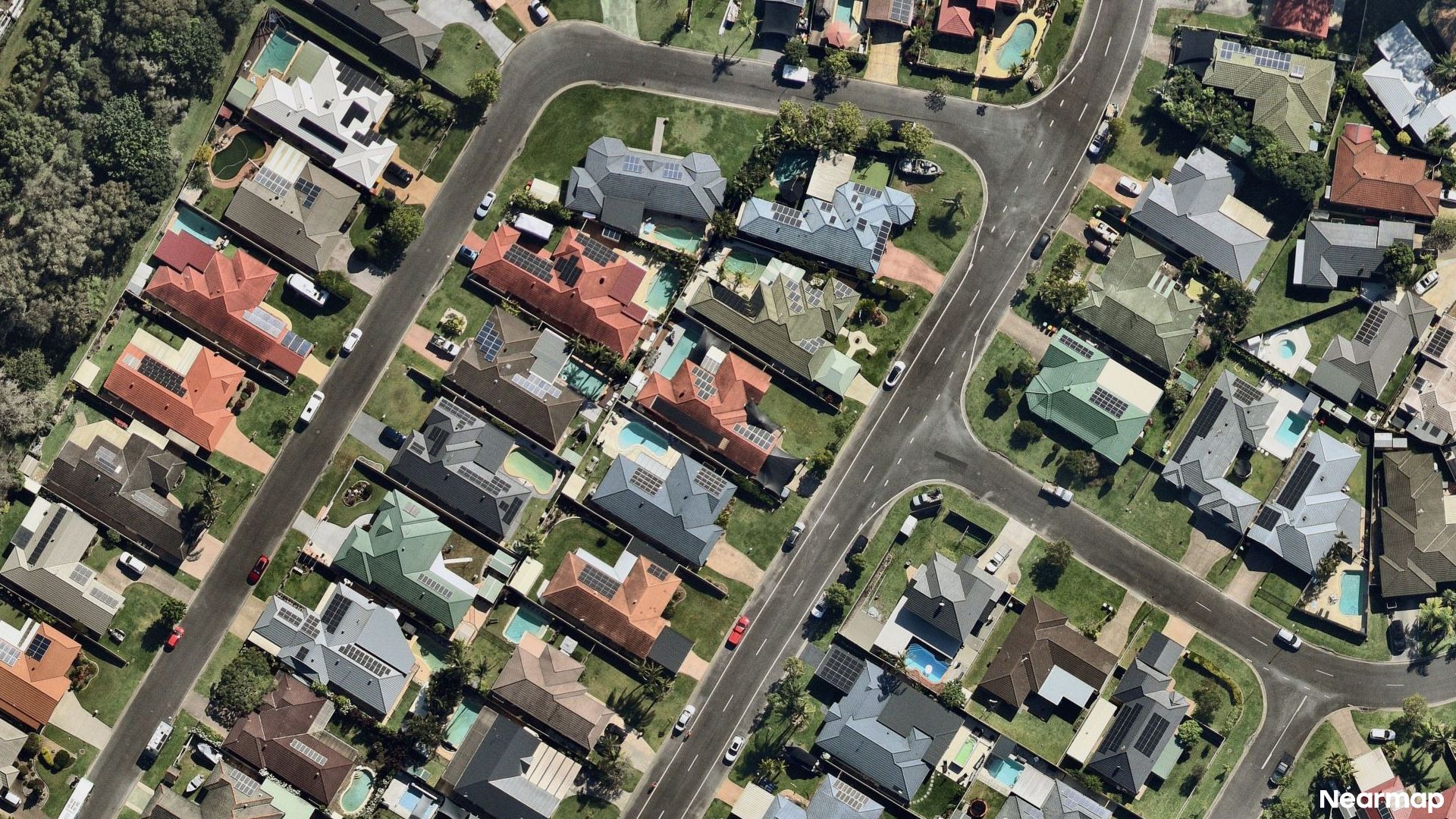Vertical aerial view
