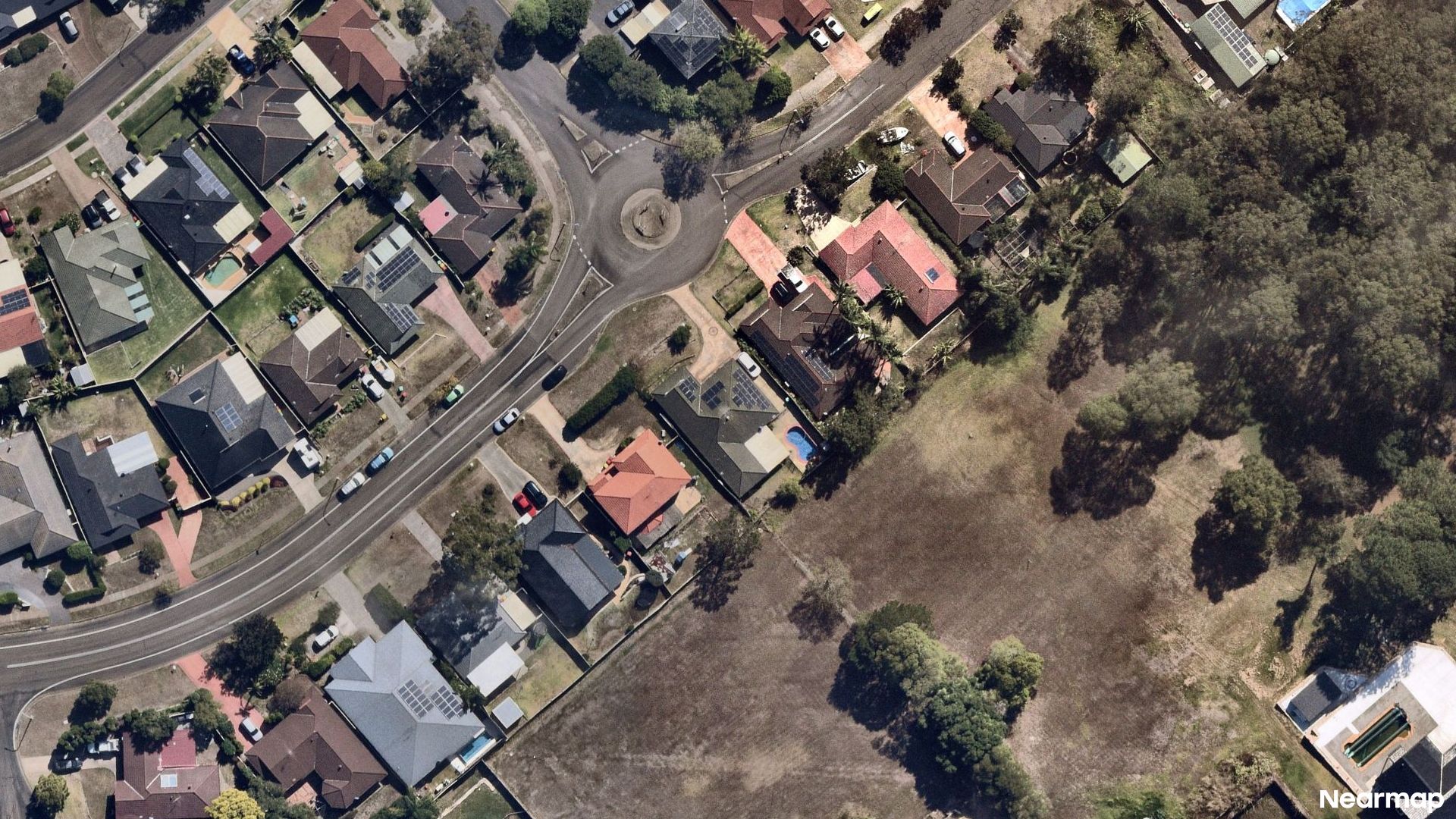 Vertical aerial view