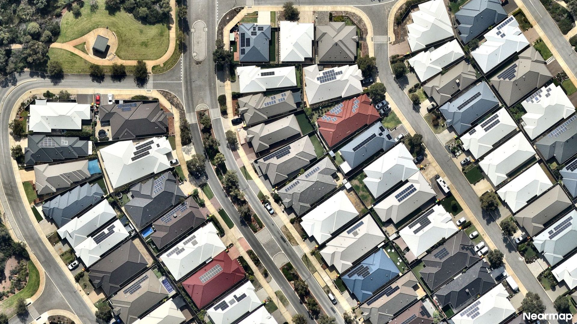 Vertical aerial view