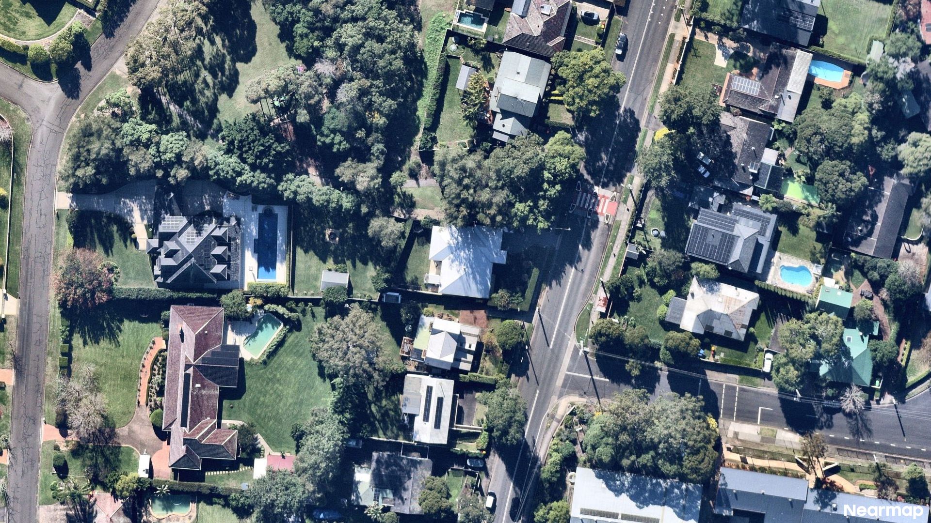 Vertical aerial view