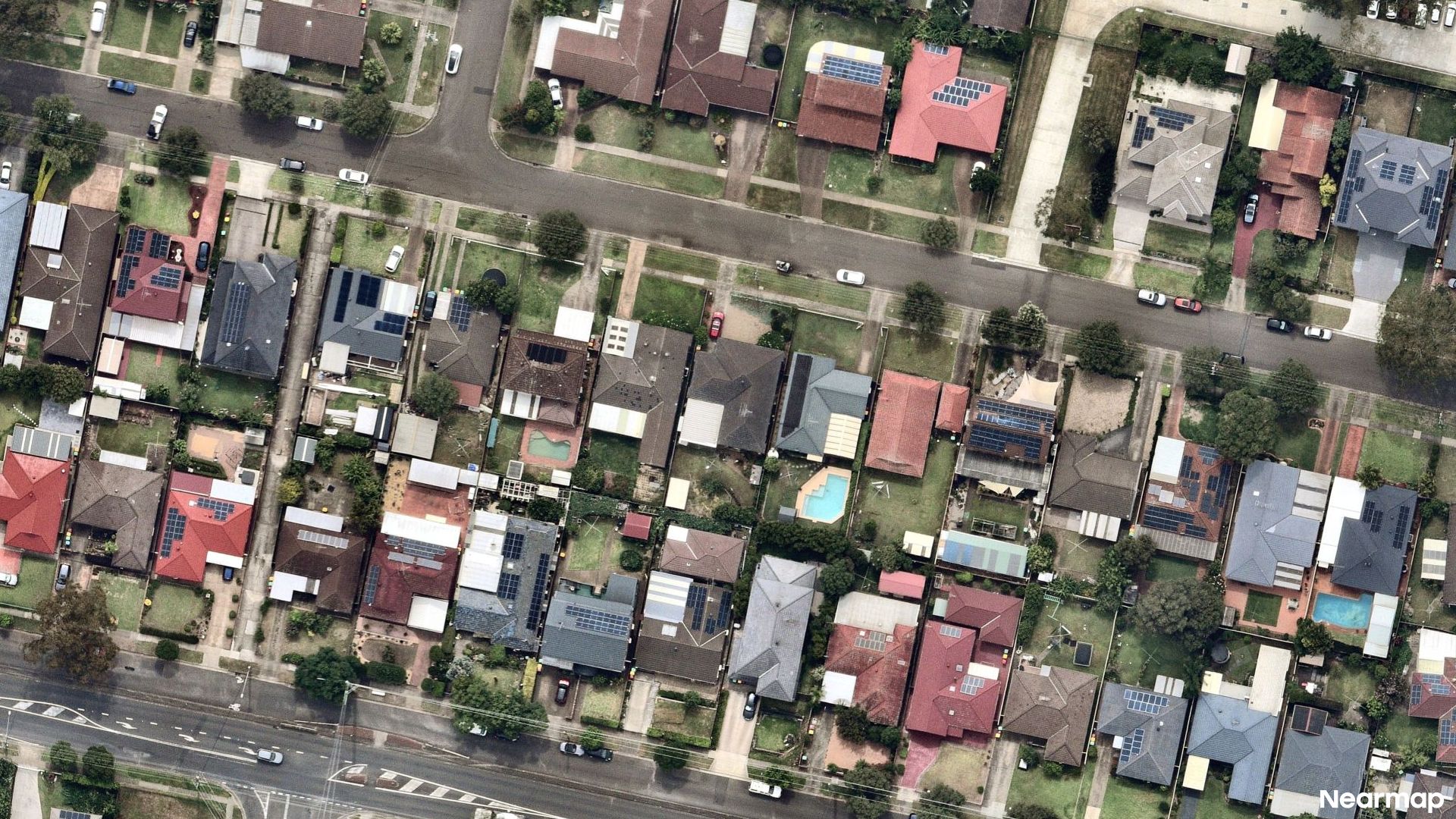 Vertical aerial view