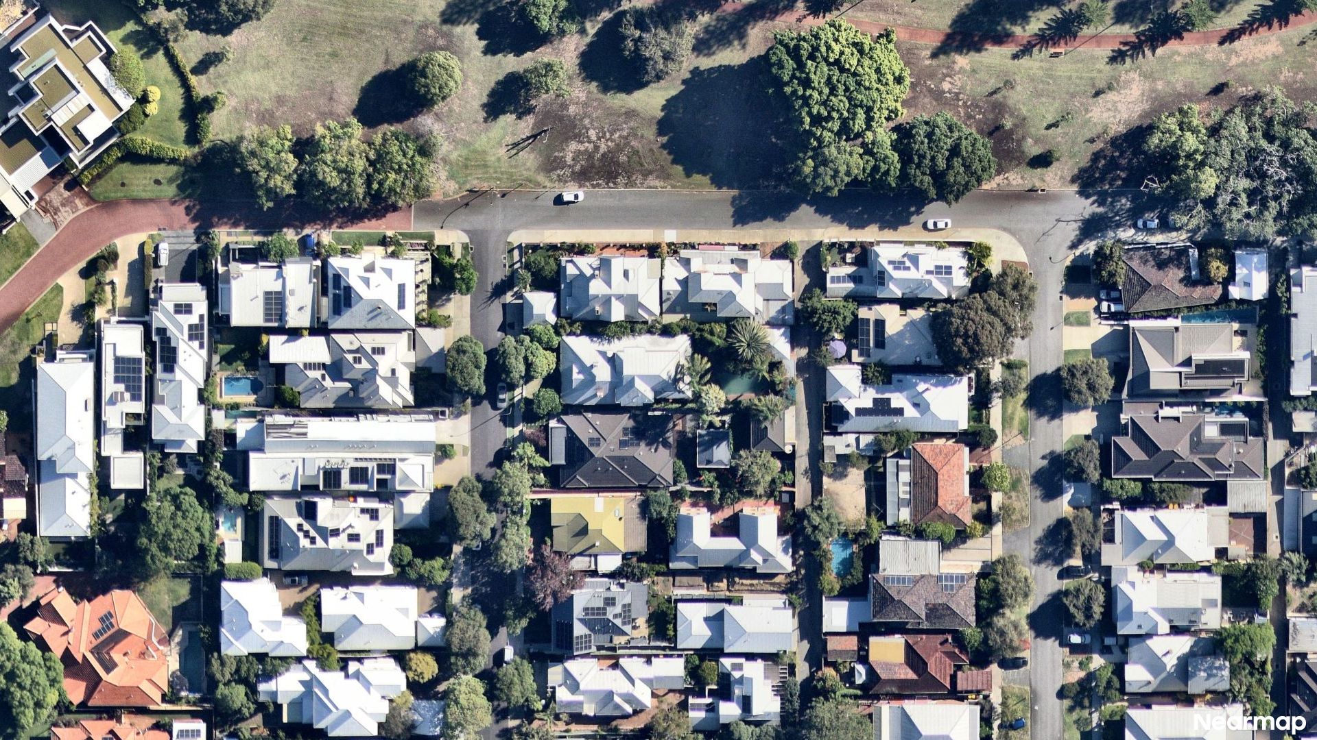 Vertical aerial view