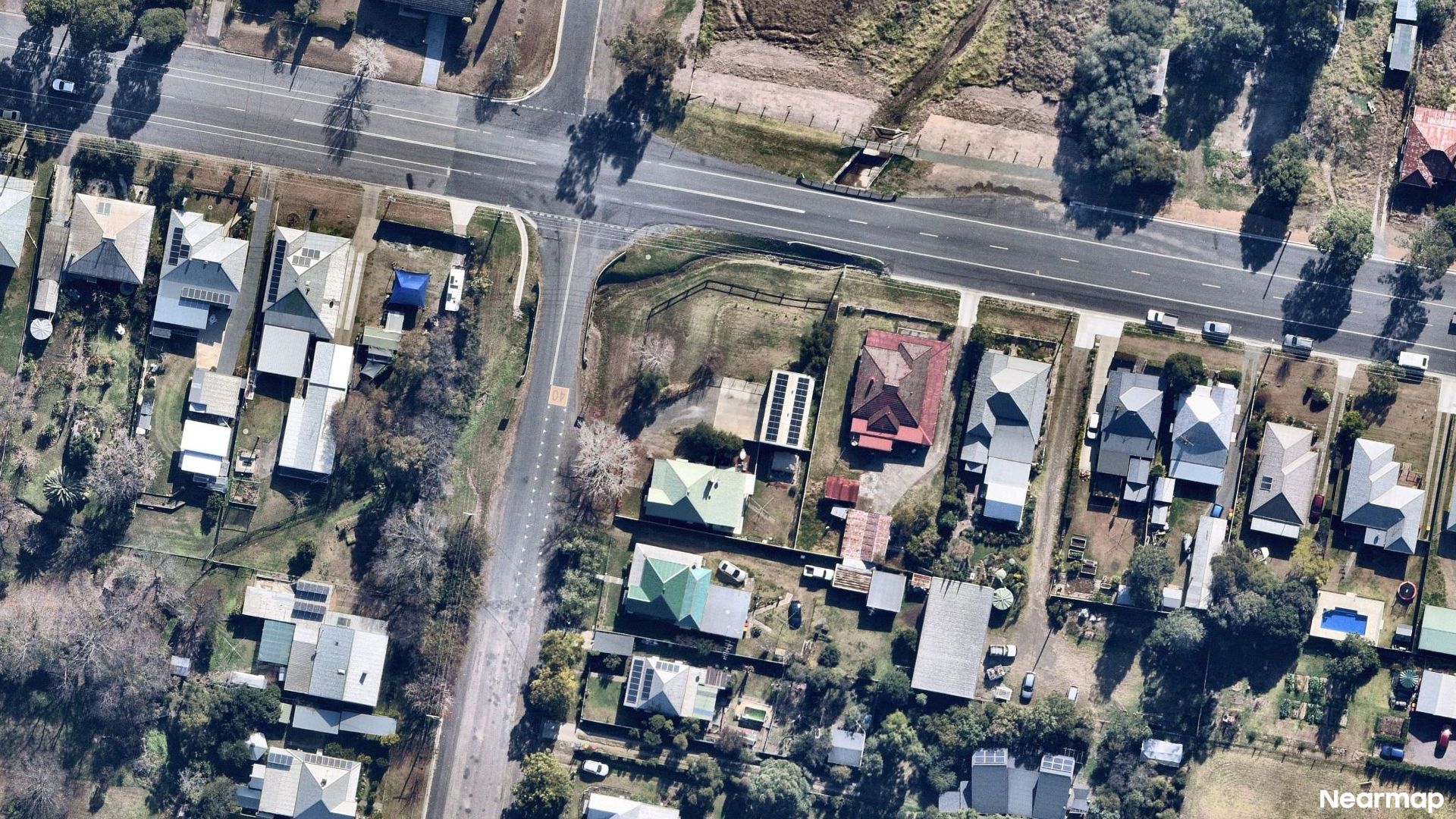 Vertical aerial view