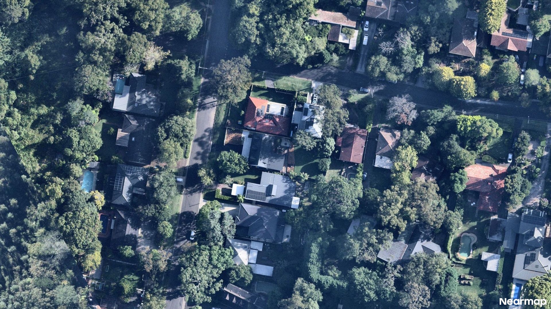 Vertical aerial view