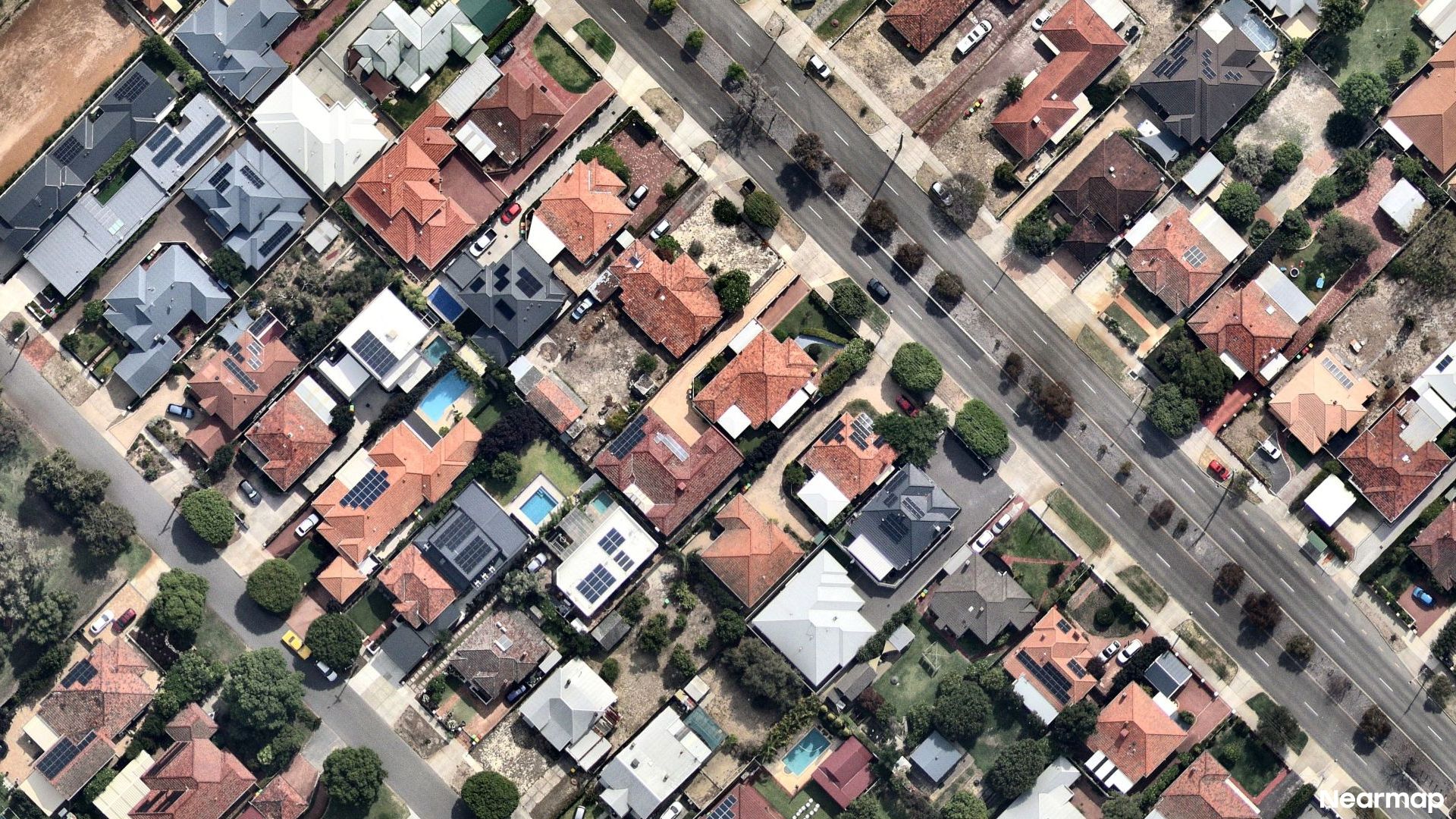 Vertical aerial view