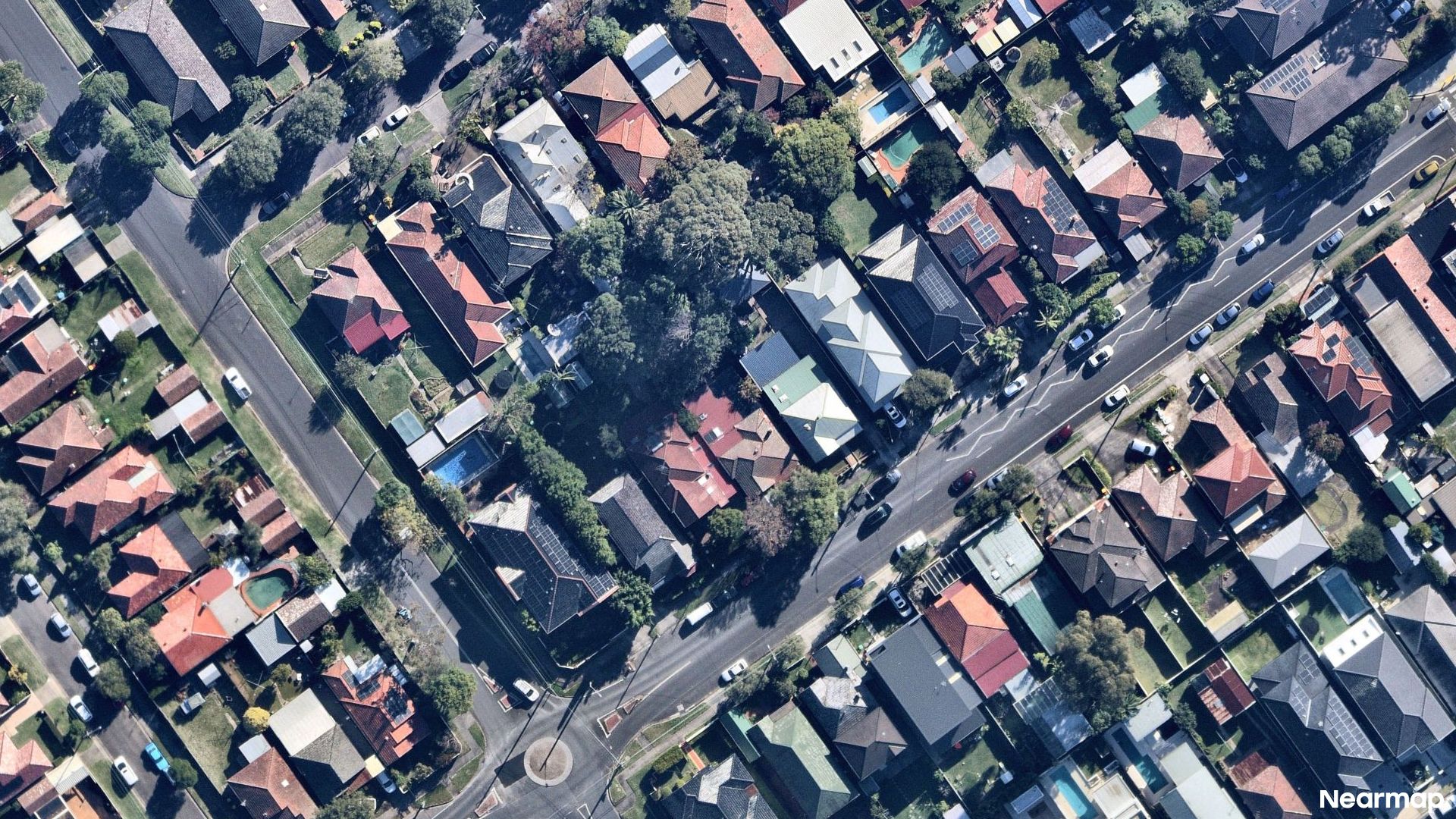 Vertical aerial view
