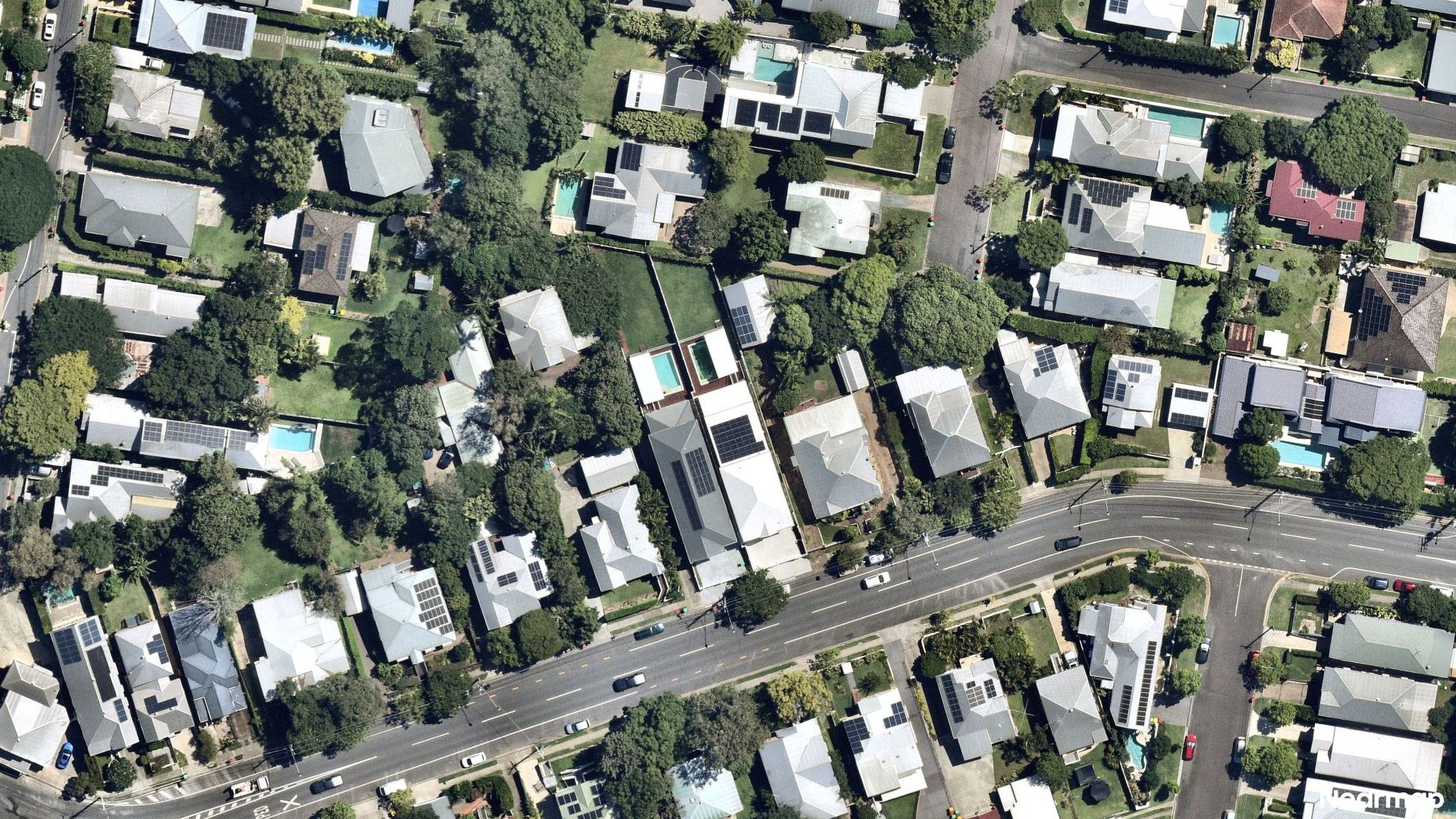 Vertical aerial view