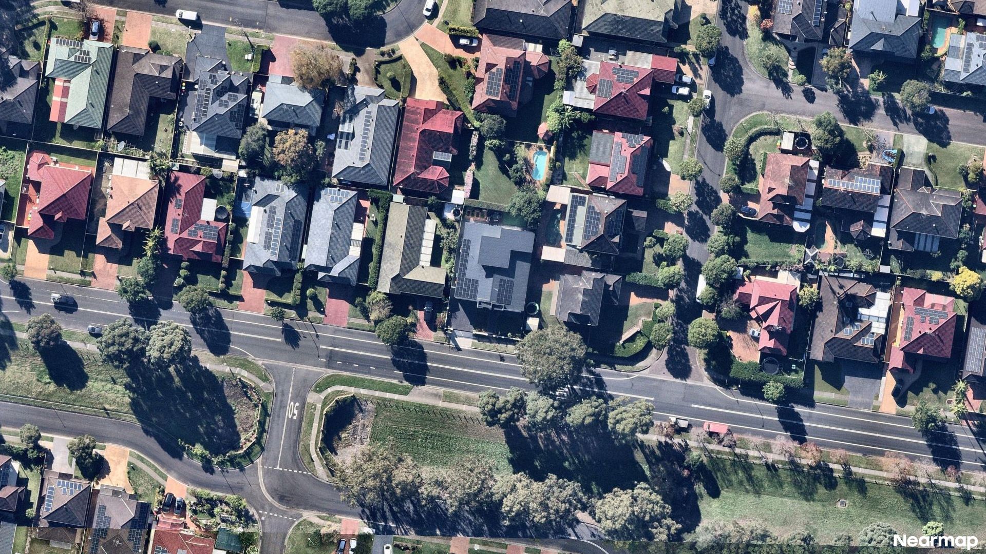 Vertical aerial view