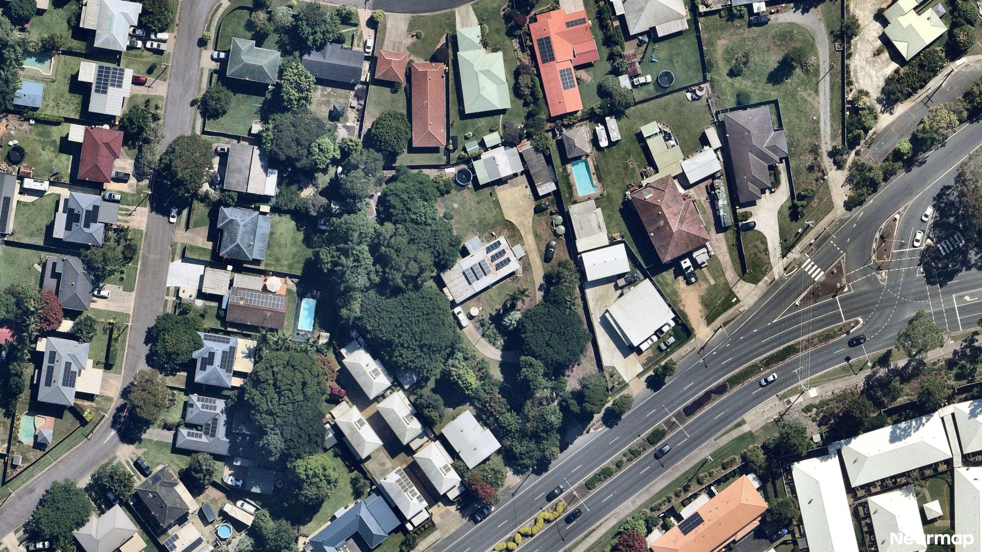 Vertical aerial view