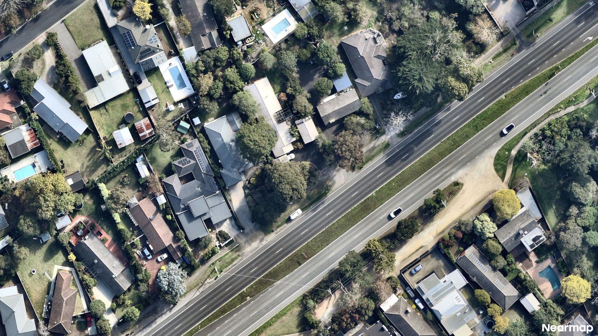 Vertical aerial view