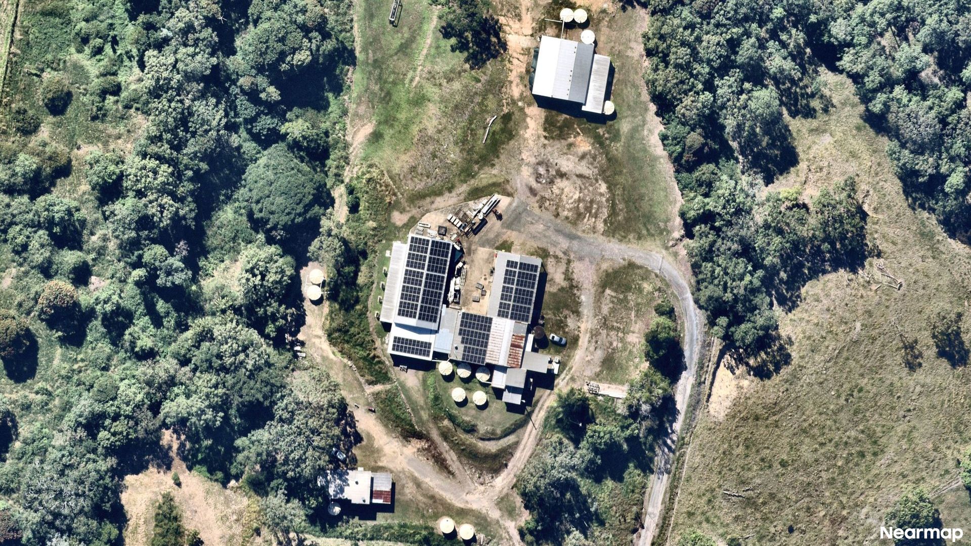 Vertical aerial view