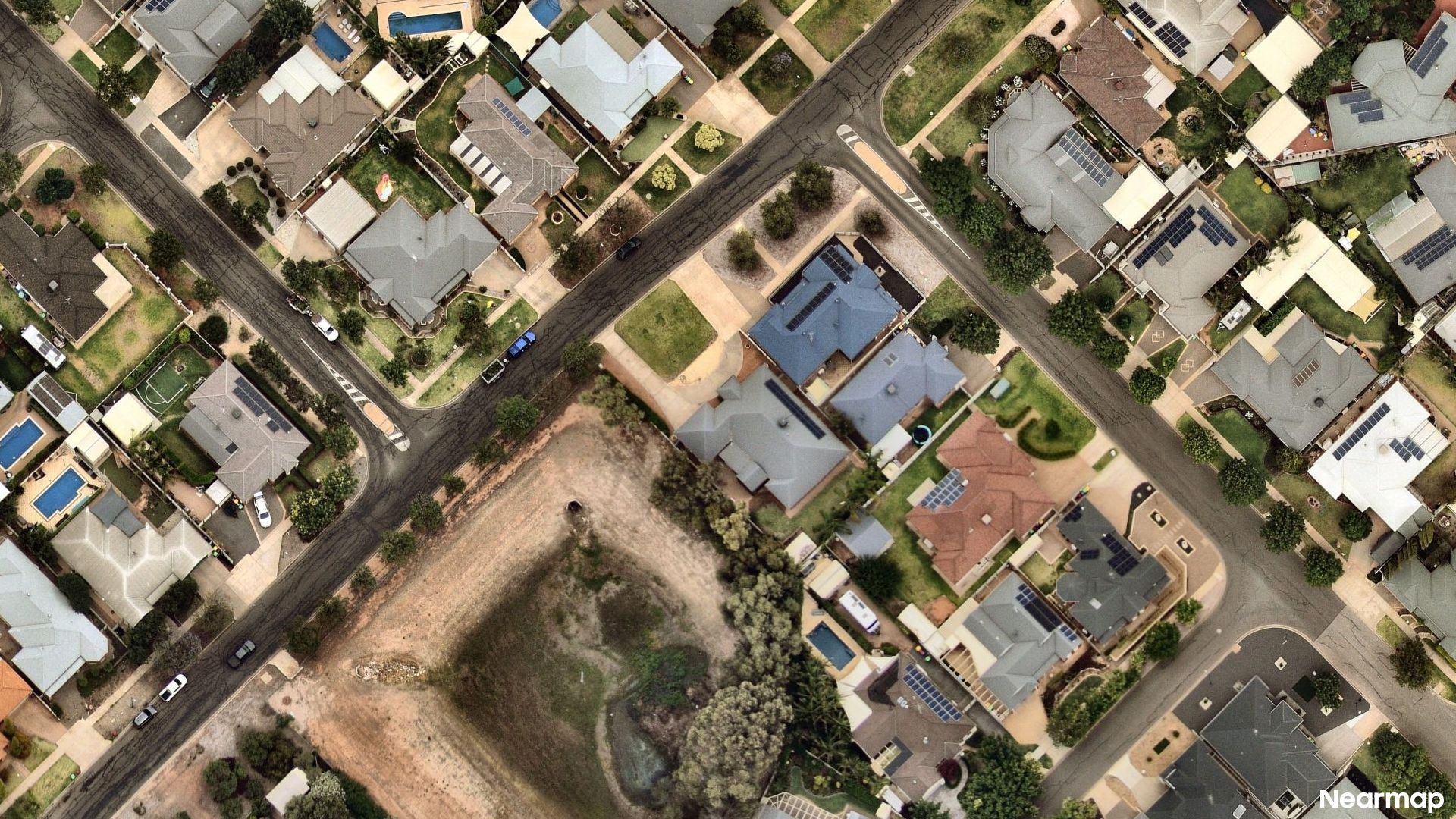 Vertical aerial view