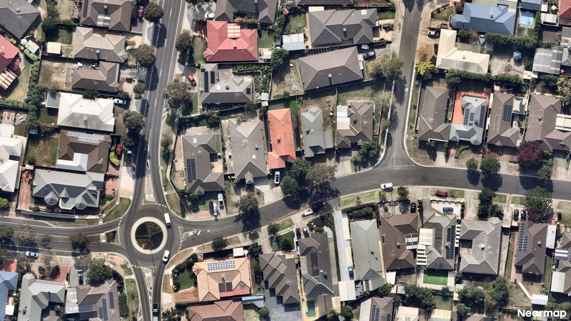 Vertical aerial view