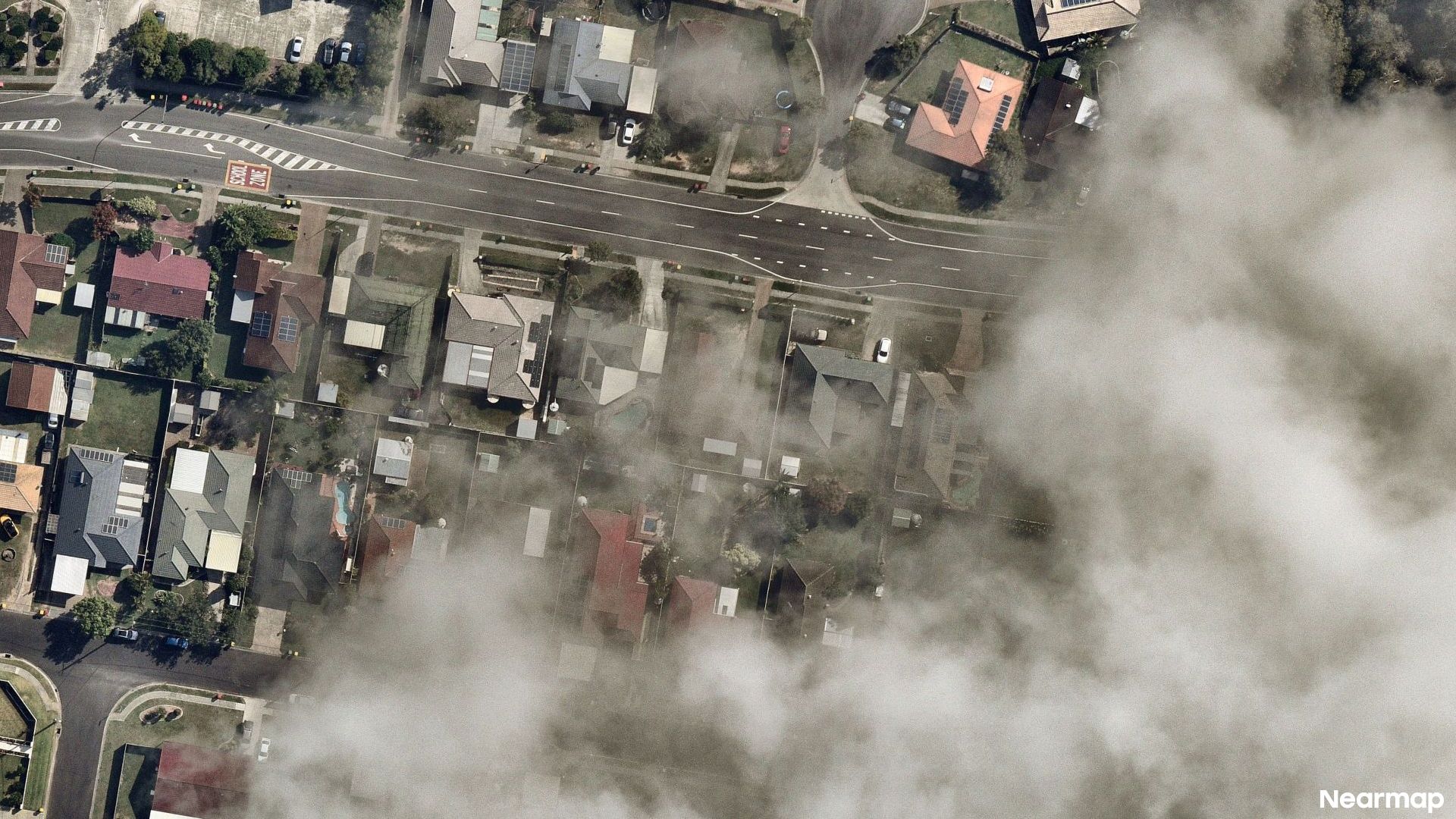 Vertical aerial view