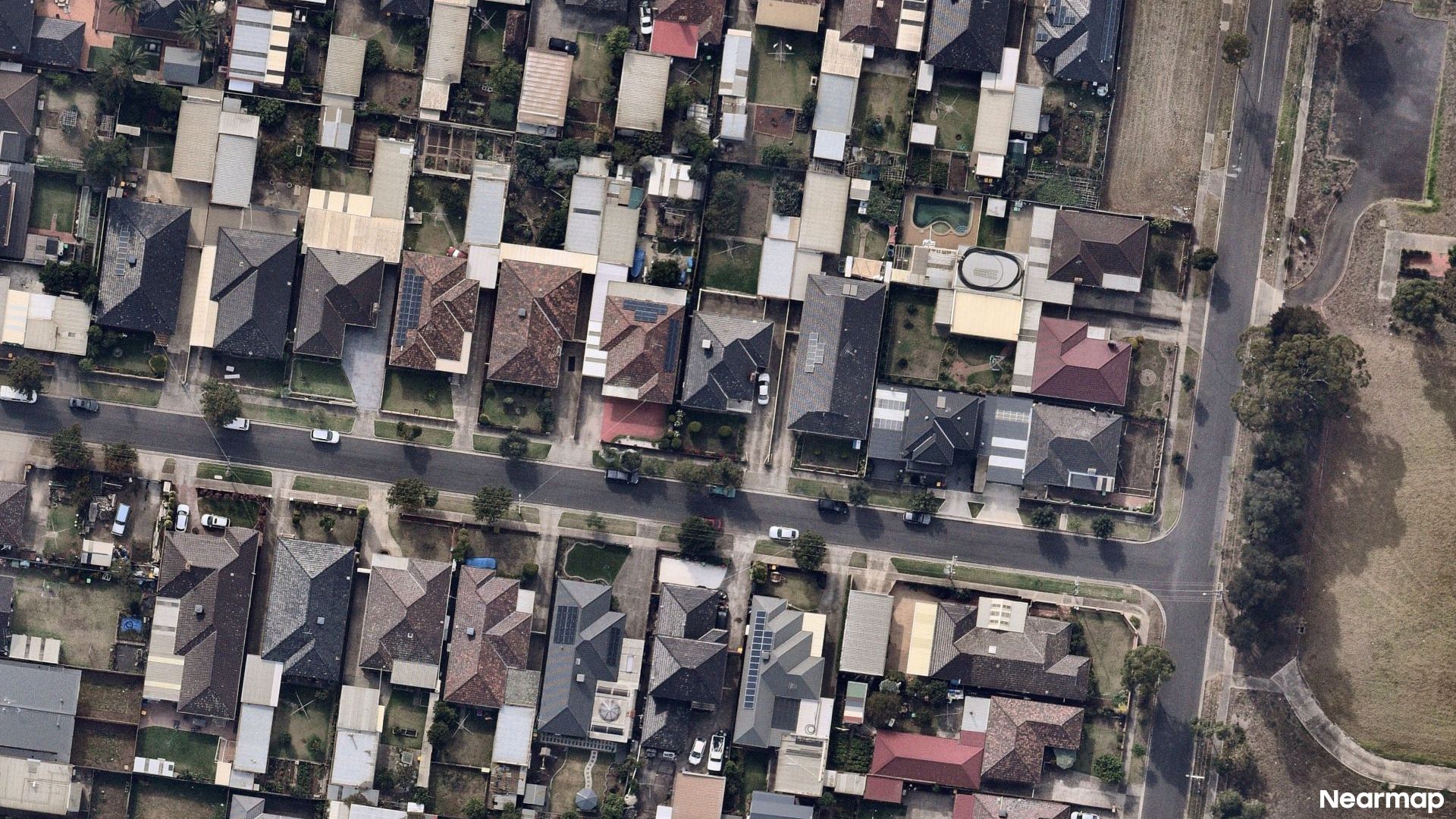 Vertical aerial view