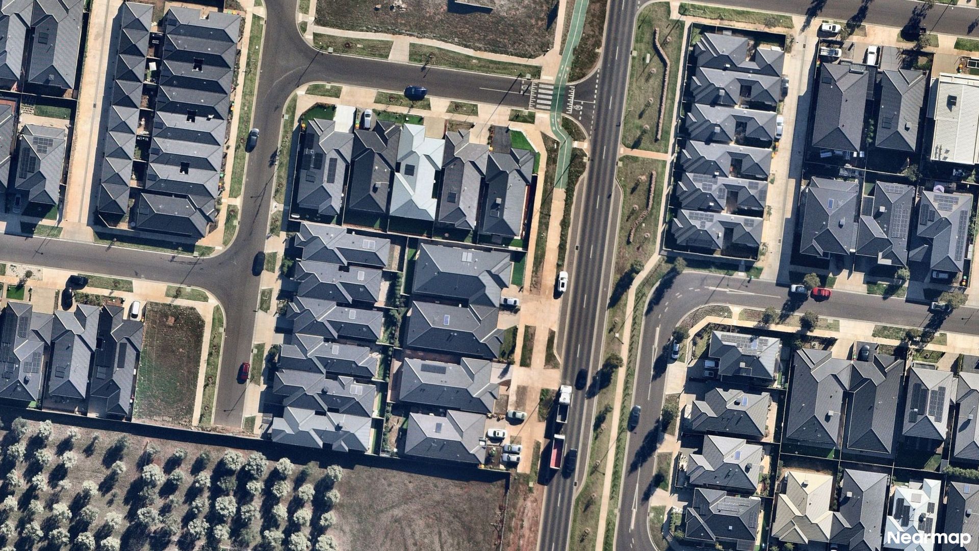 Vertical aerial view
