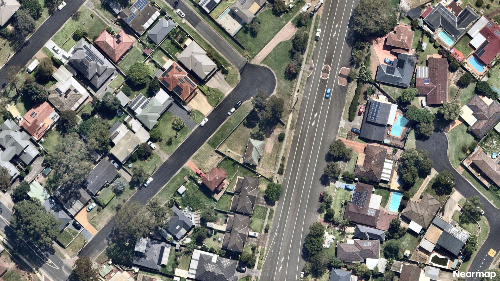Vertical aerial view