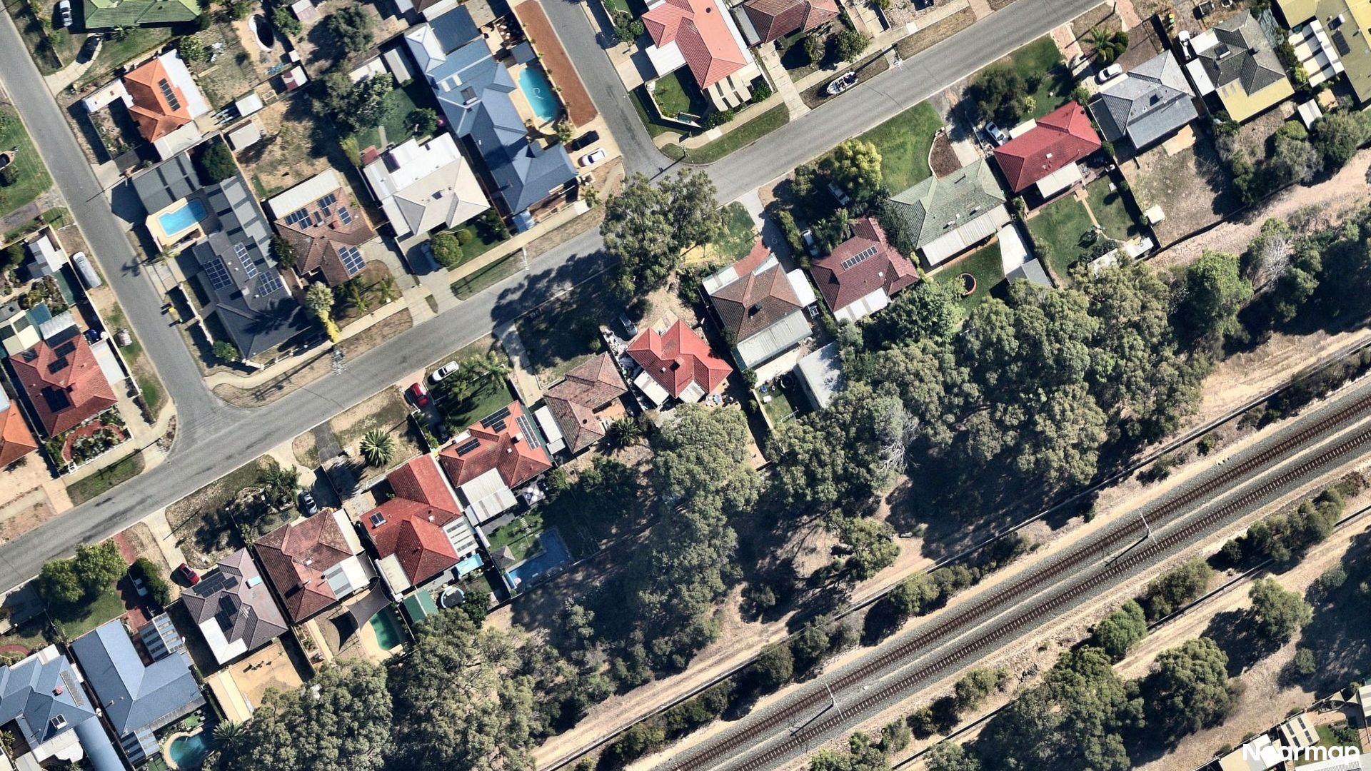 Vertical aerial view