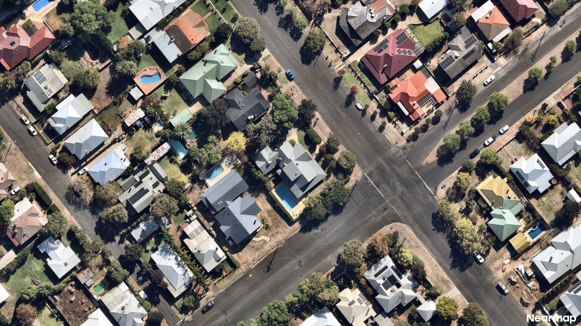 Vertical aerial view