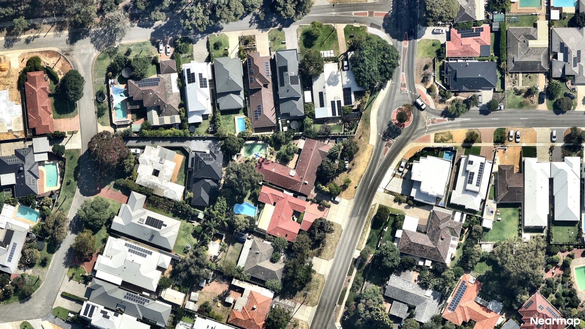 Vertical aerial view