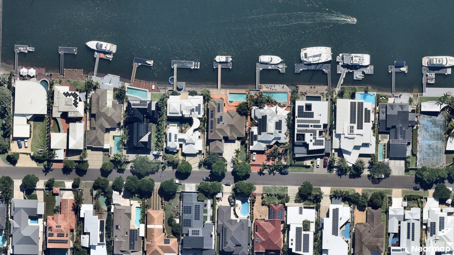 Vertical aerial view
