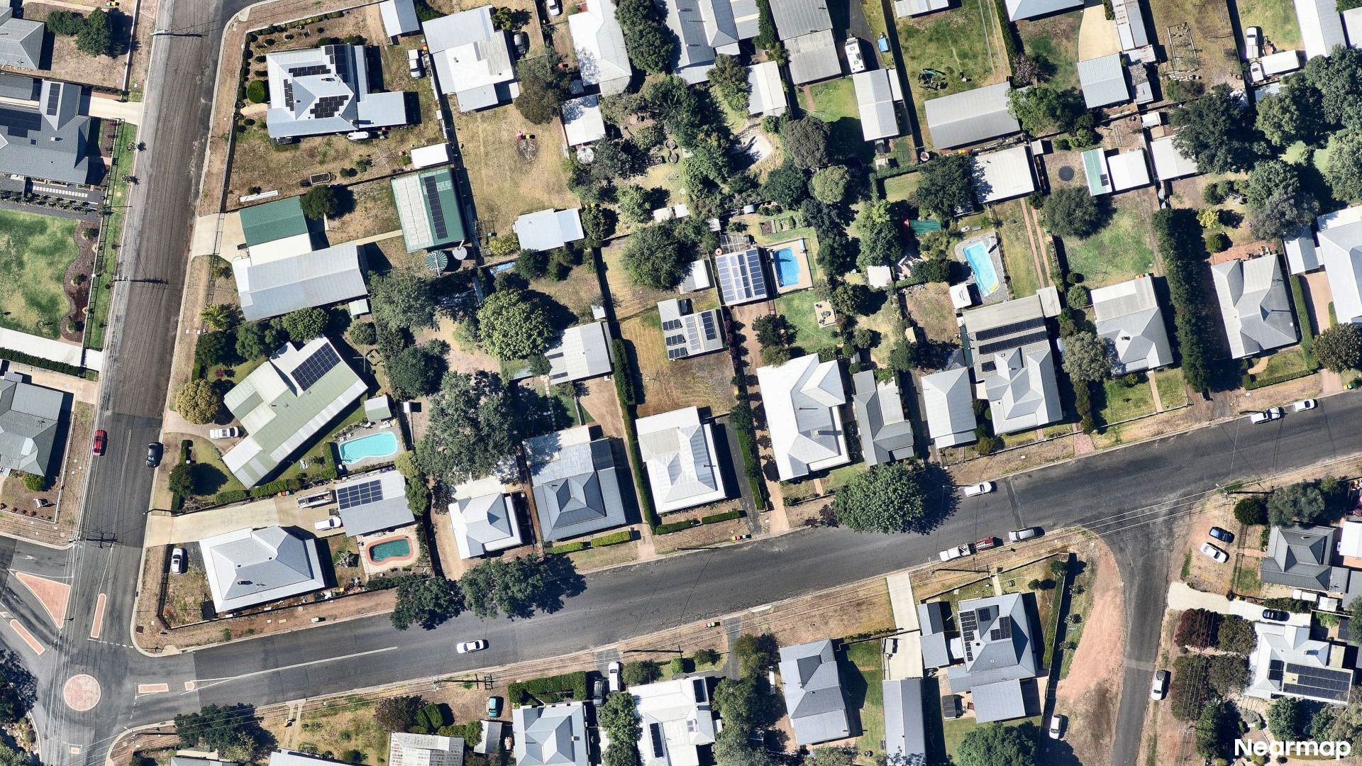 Vertical aerial view