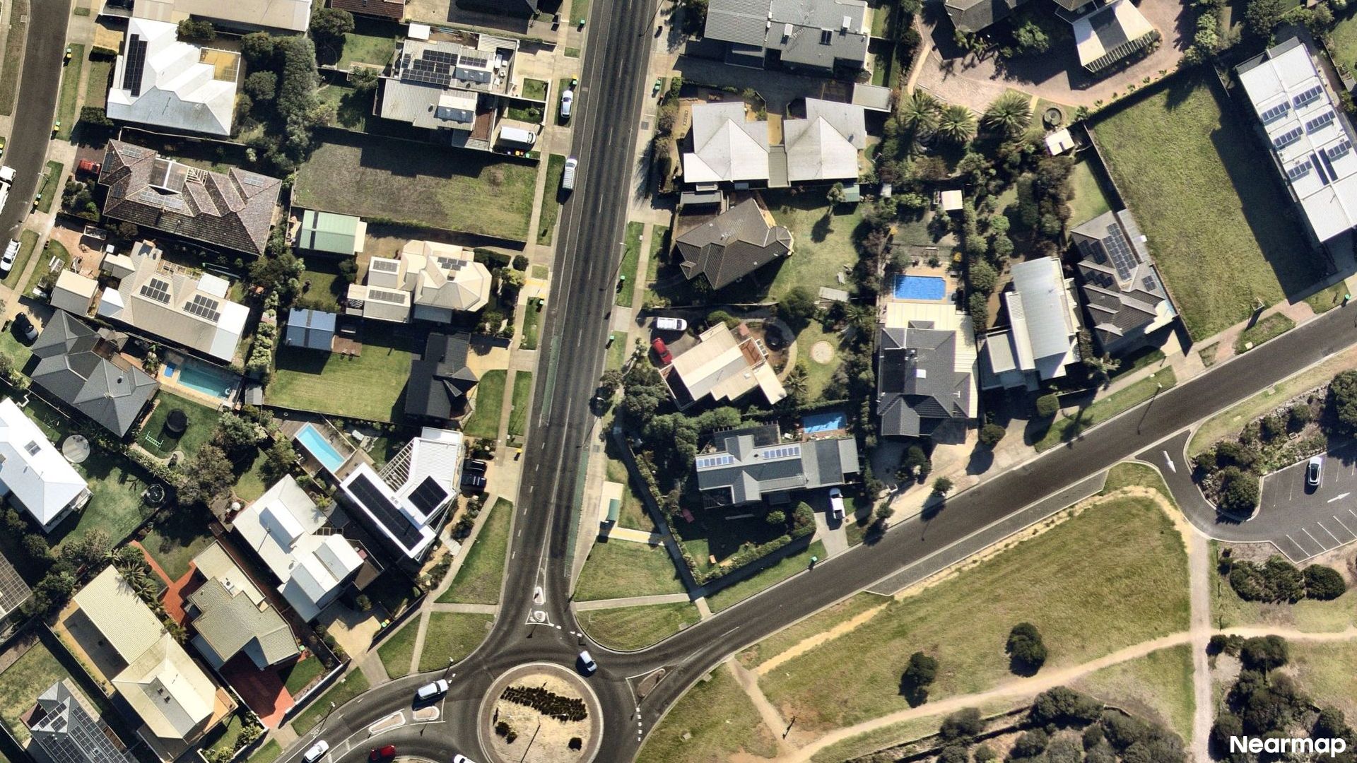 Vertical aerial view