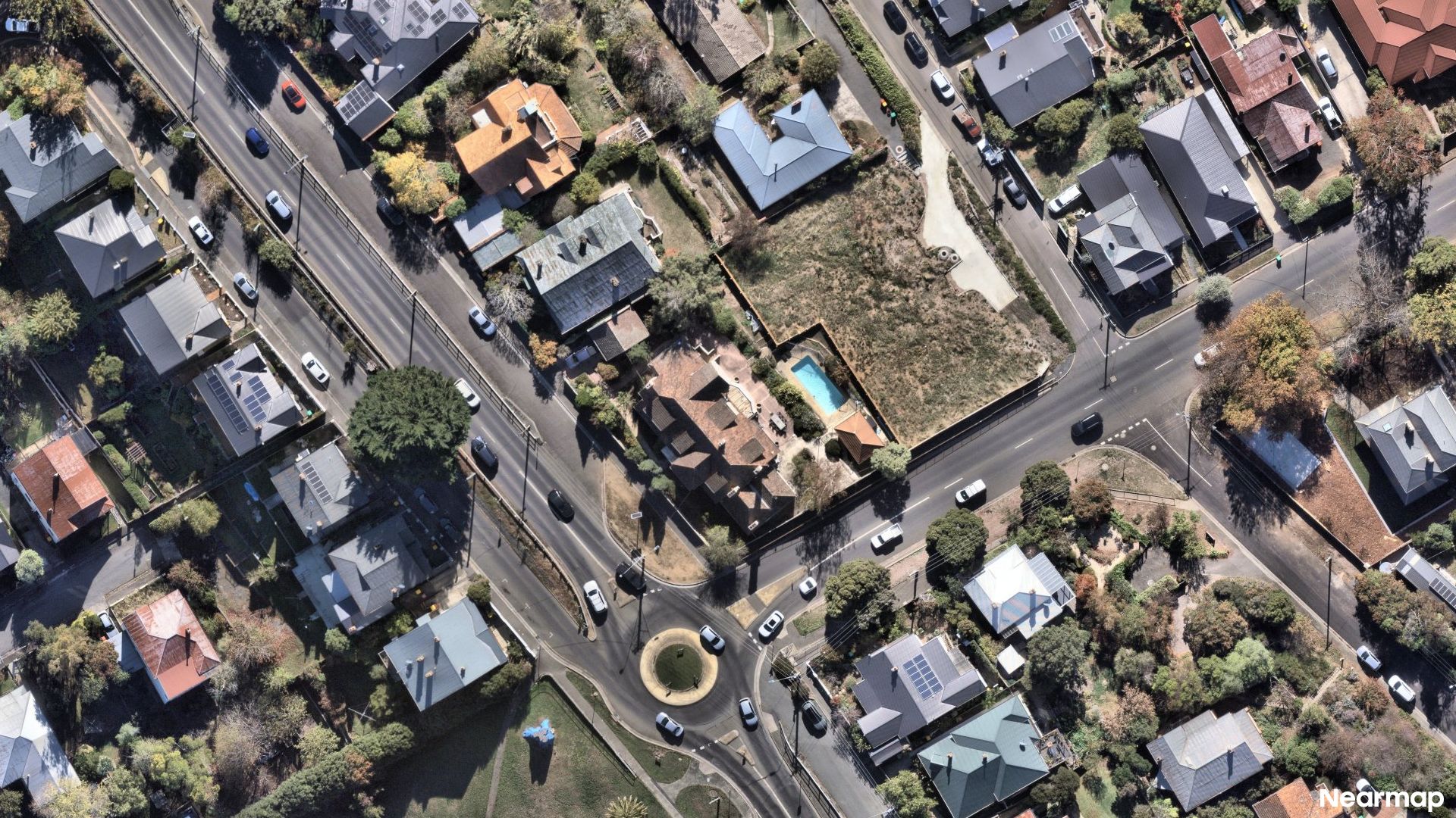 Vertical aerial view
