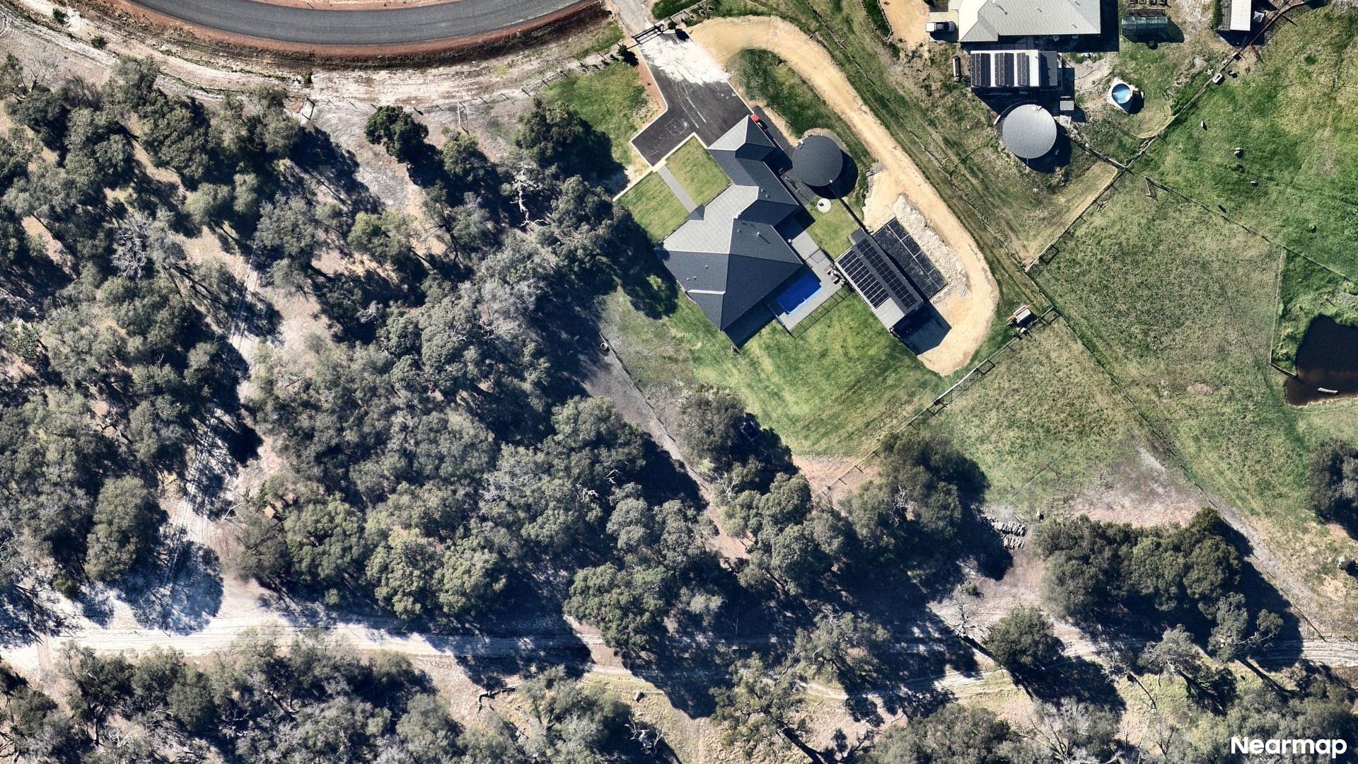 Vertical aerial view