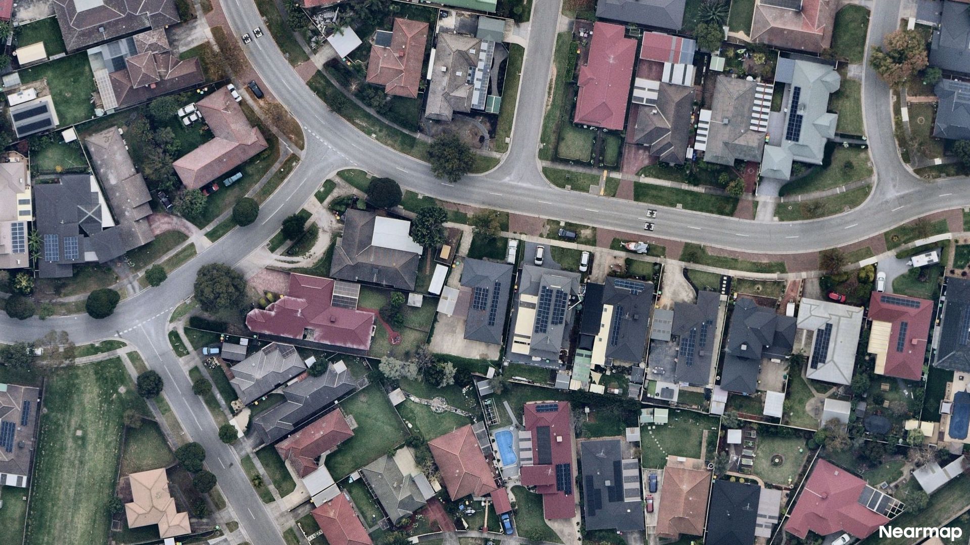 Vertical aerial view