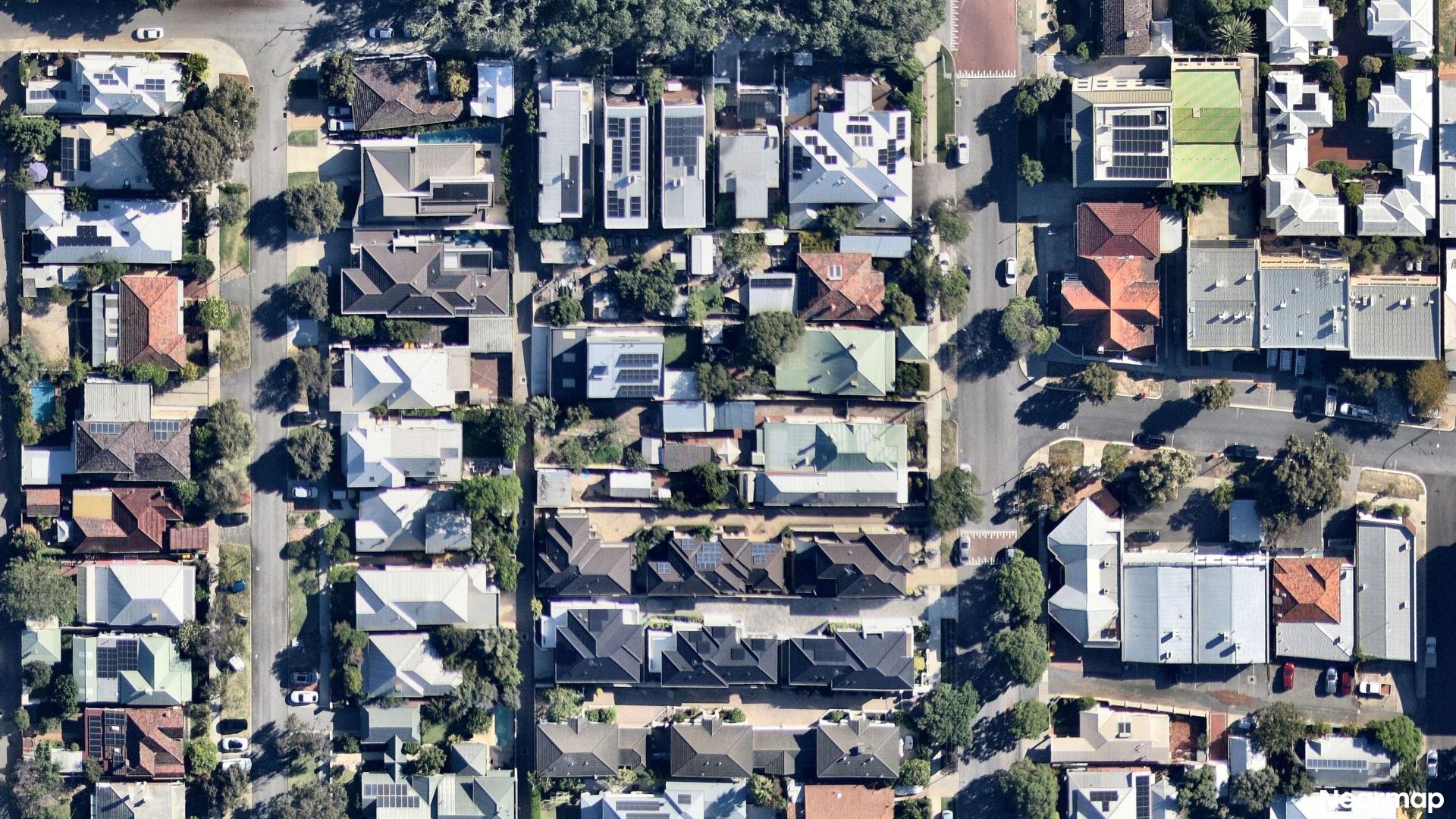 Vertical aerial view