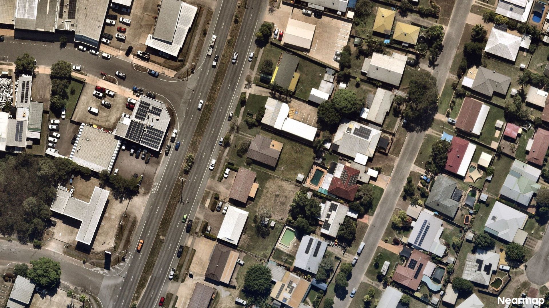 Vertical aerial view