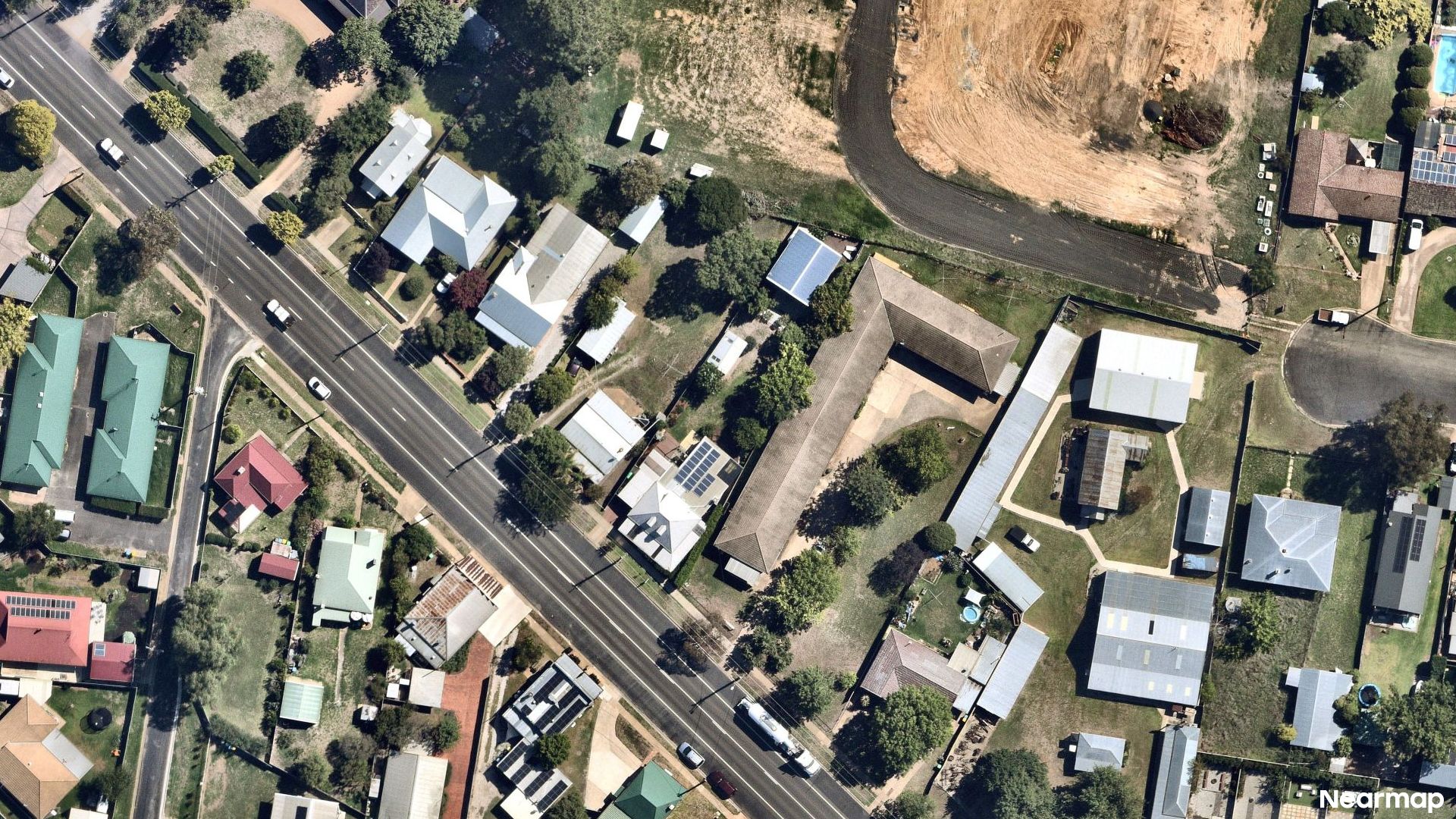 Vertical aerial view