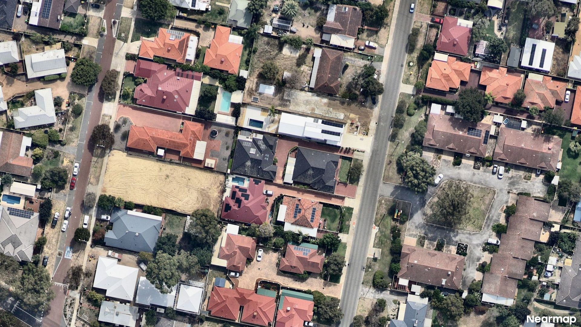 Vertical aerial view
